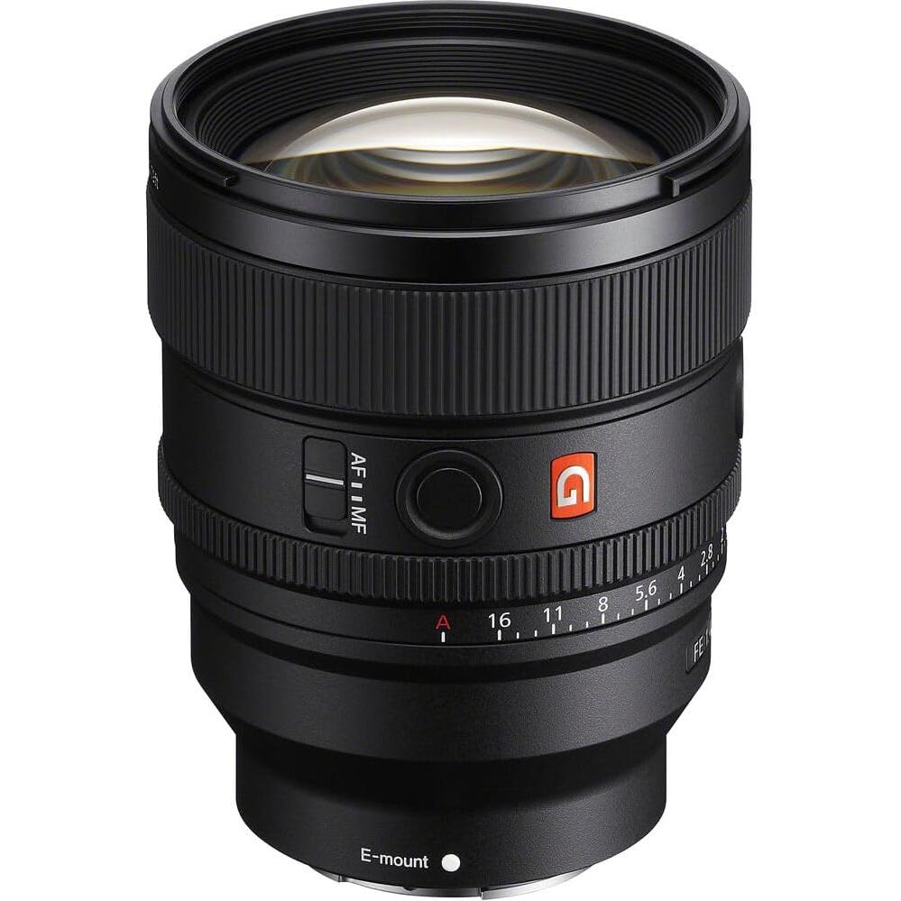 Lente Sony FE 85mm f/1.4 GM II con filtro 77mm y accesorios