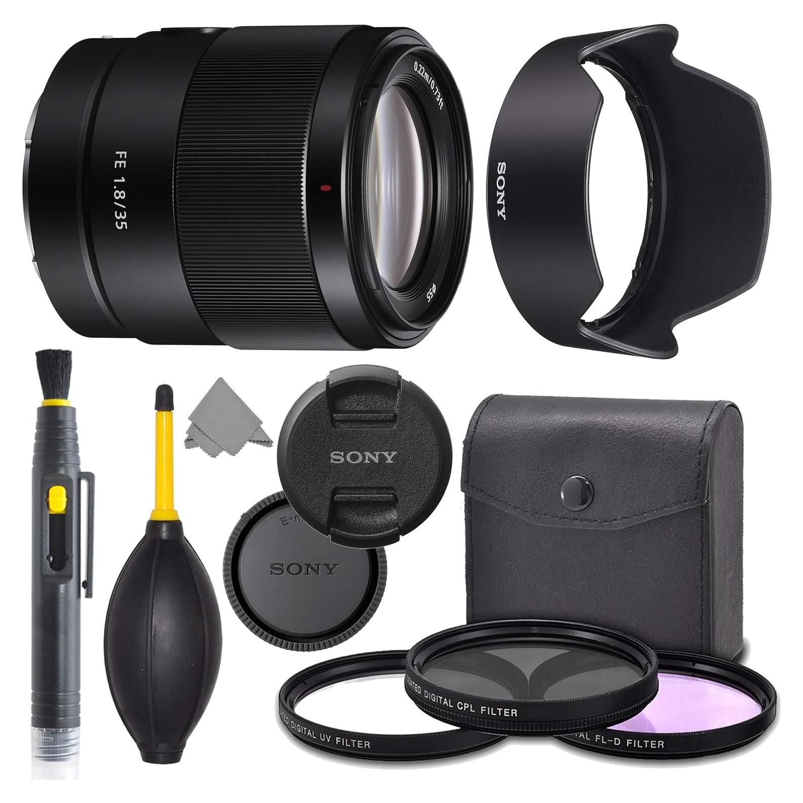 Lente Sony FE 35mm f/1.8 + Kit de Inicio Pro - Formato Completo
