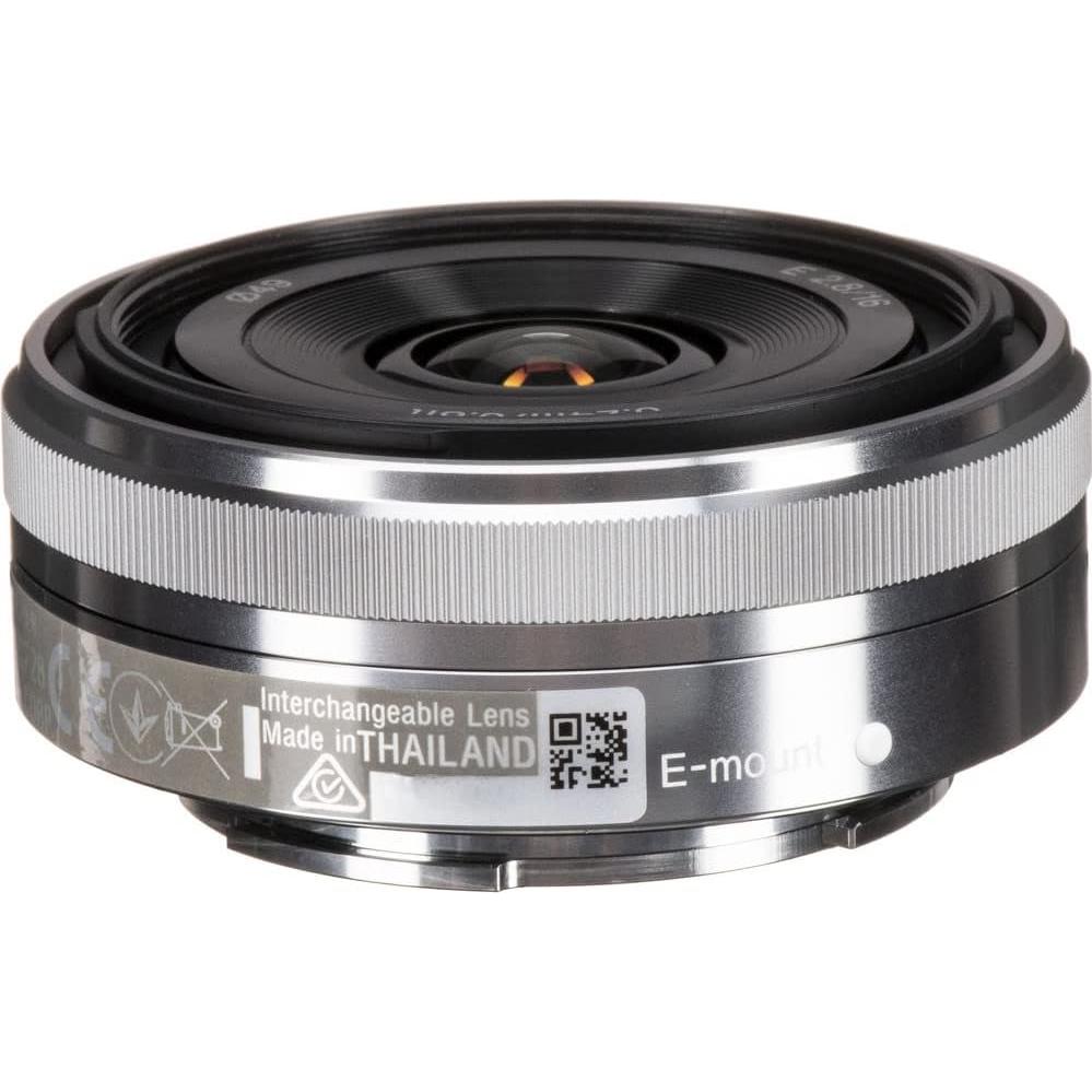 Lente Sony E 16mm f/2.8 Plata para Cámaras APS-C