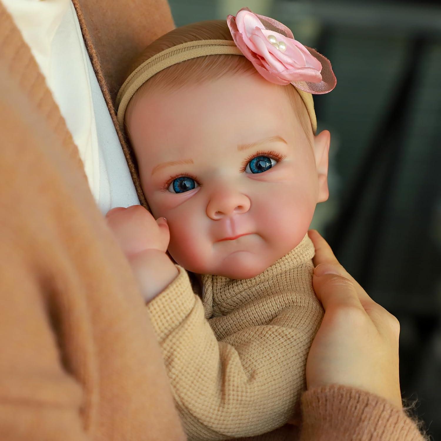 Muñeca Reborn KSBD 50,8 cm Realista con Accesorios