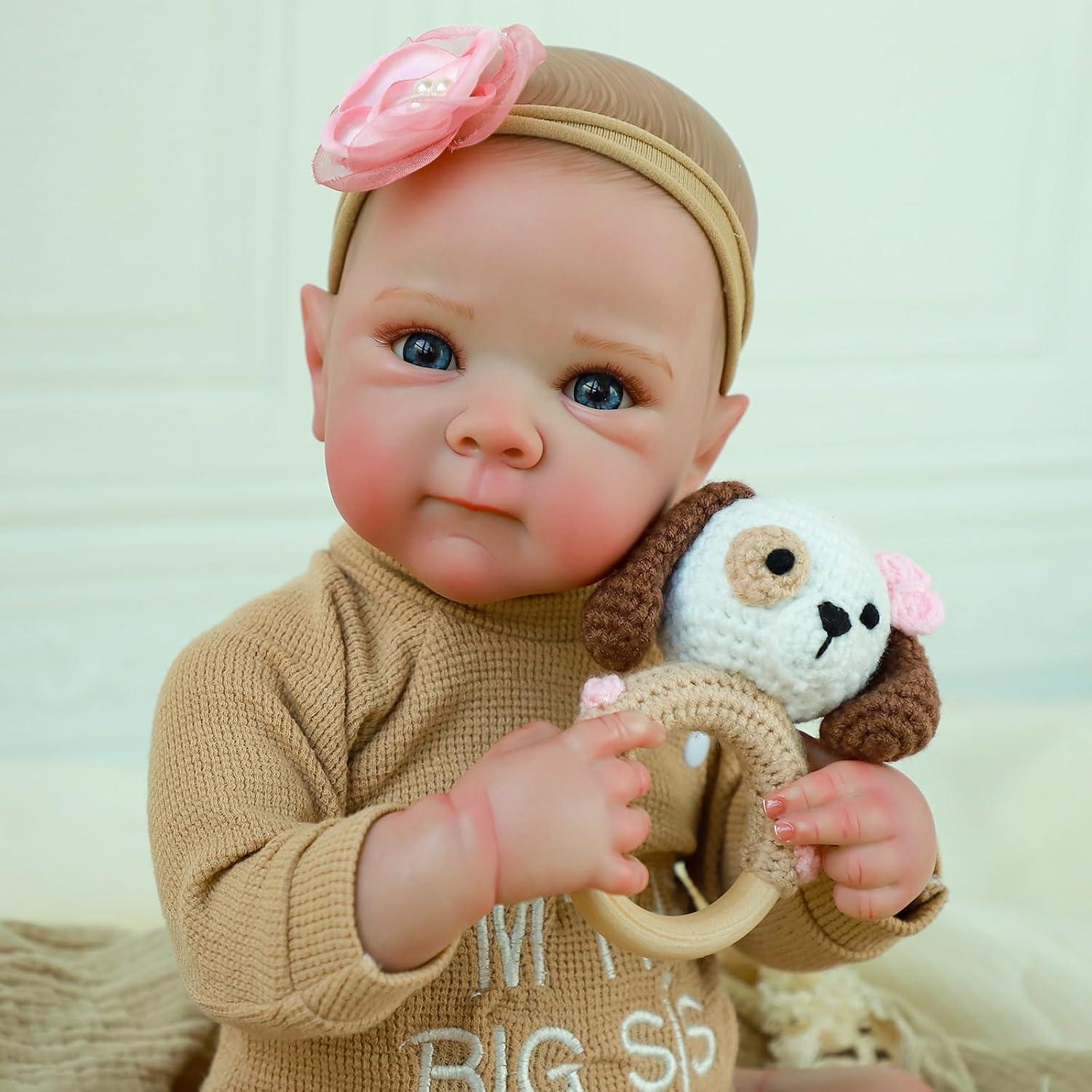 Muñeca Reborn KSBD 50,8 cm Realista con Accesorios