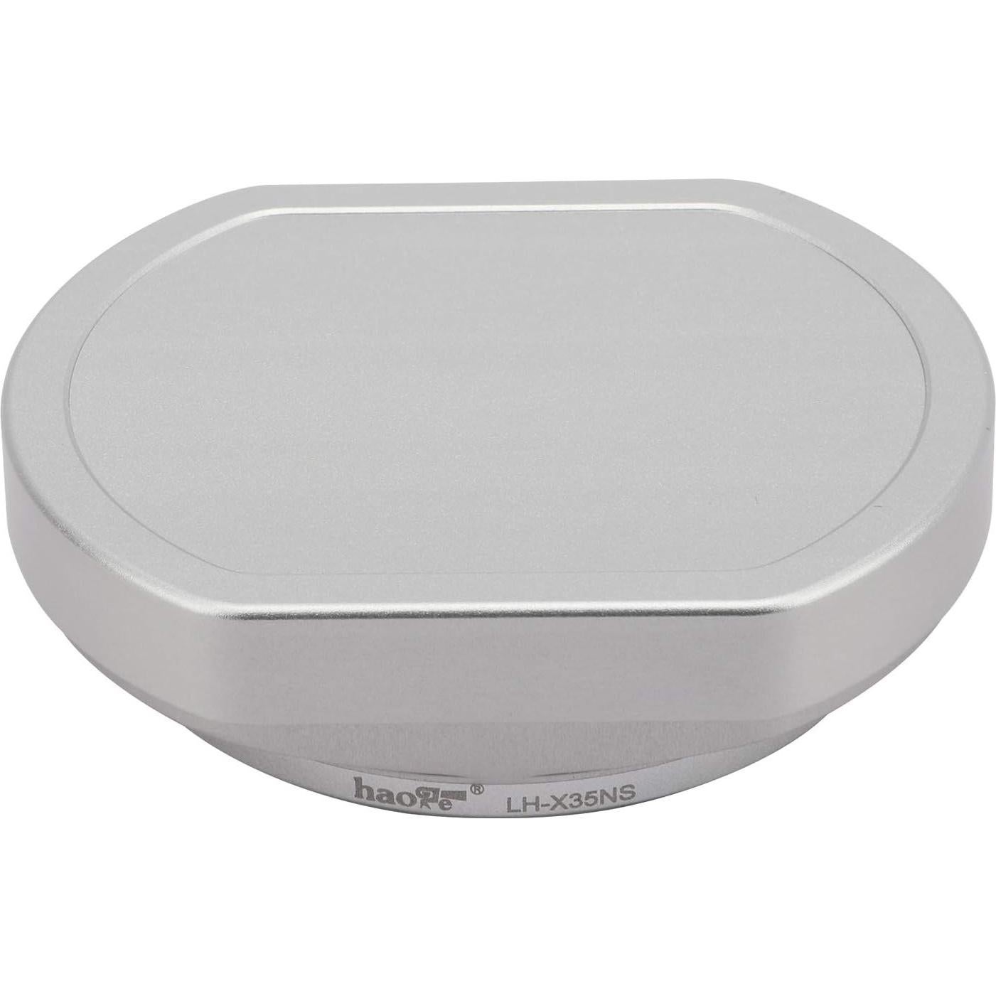 Capucha de lente metal Haoge LH-X35B para Fujifilm 35mm F2 y 23mm F2