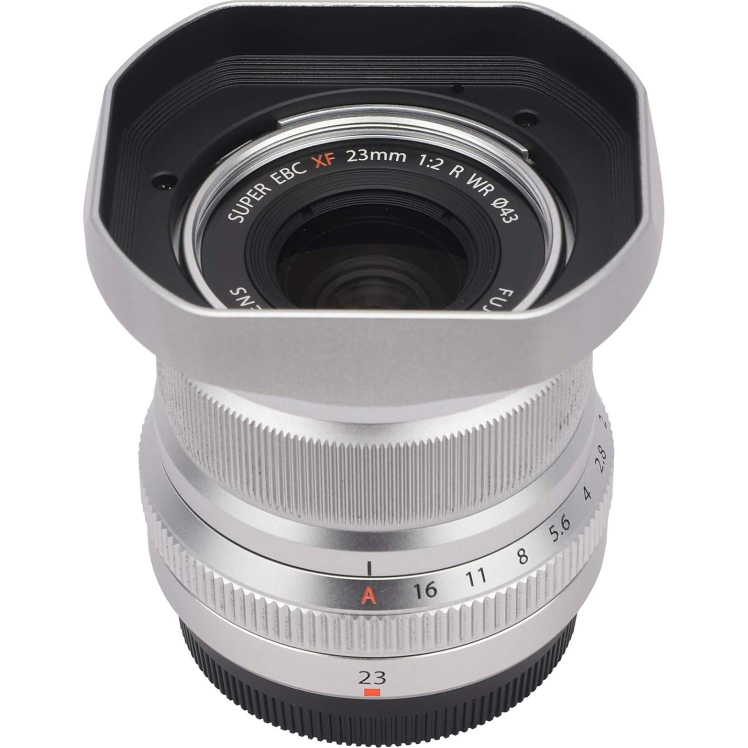 Capucha de lente metal Haoge LH-X35B para Fujifilm 35mm F2 y 23mm F2