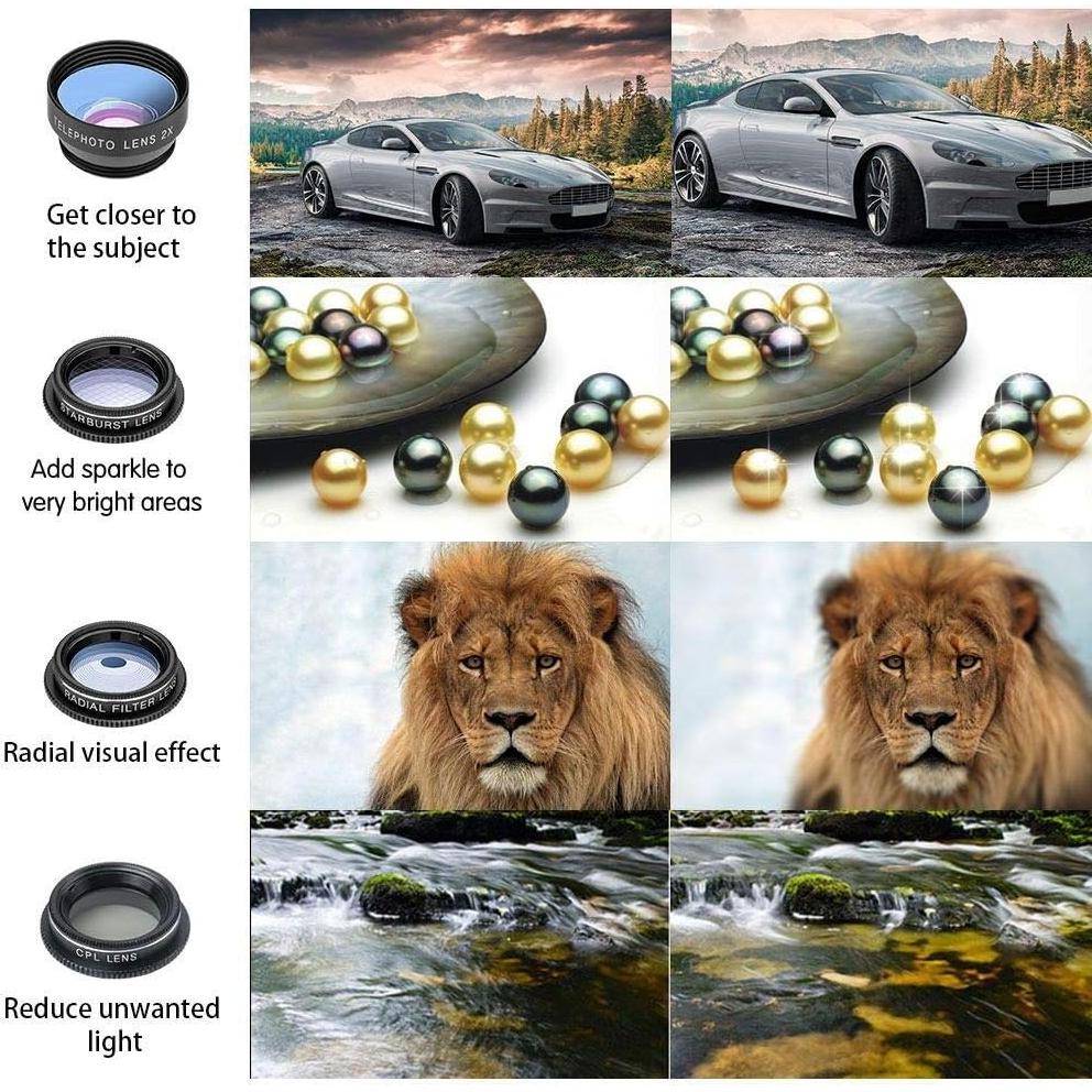 Kit de Lentes para Cámara de Teléfono Godefa 13 Piezas