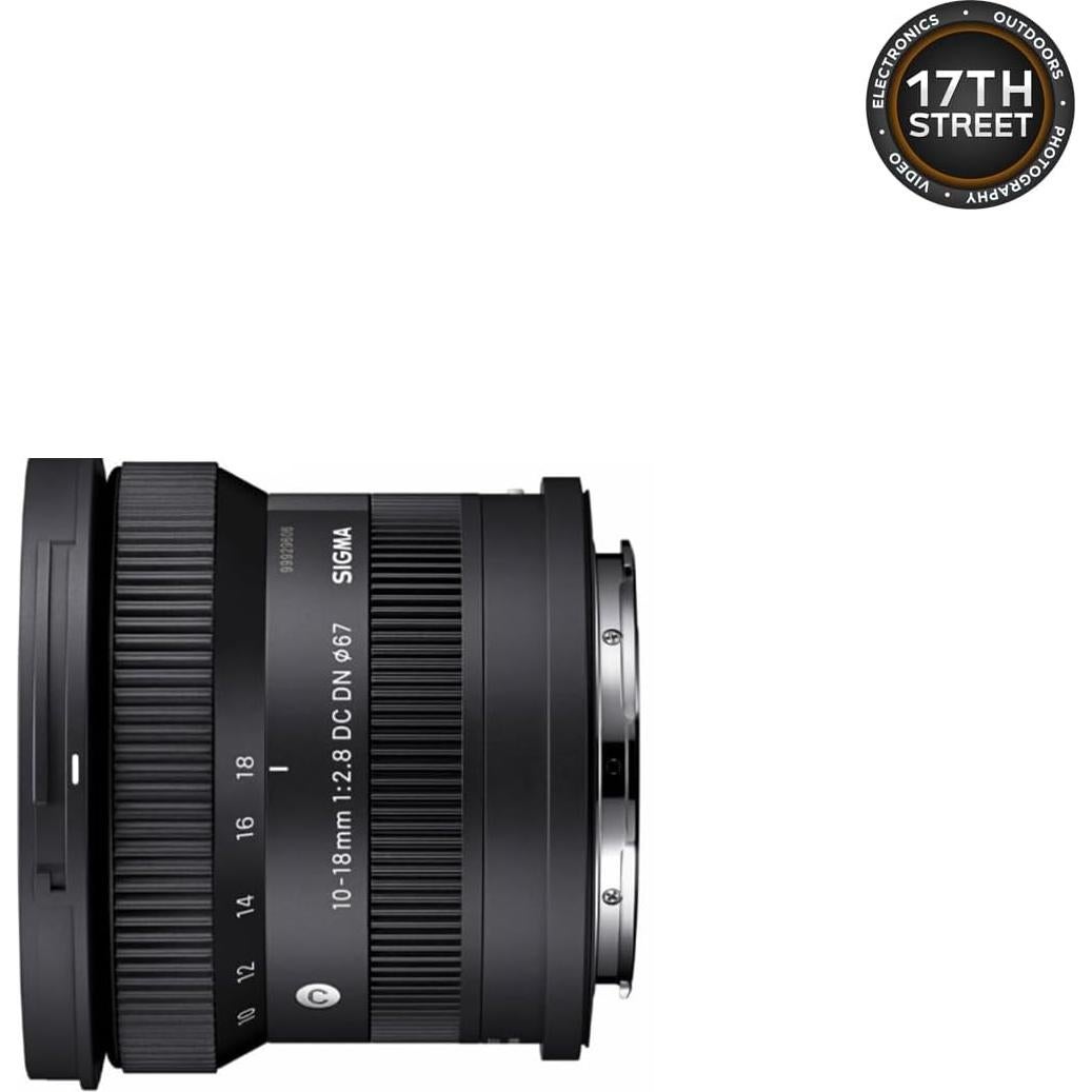 Lente Sigma 10-18mm F2.8 DC DN para Sony E + Filtro UV 67mm