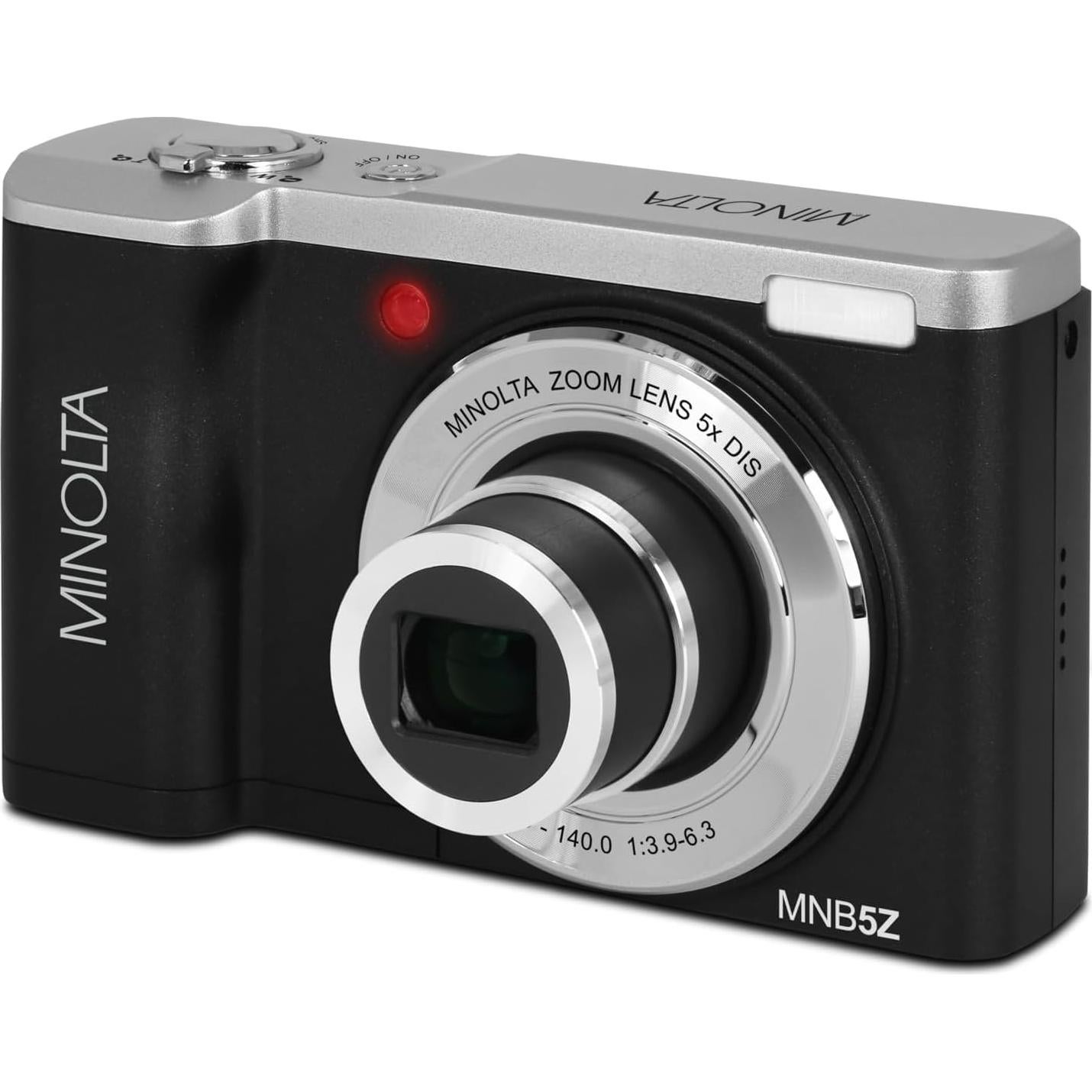 Cámara Digital Minolta MNB5Z 56MP Doble Lente Zoom 5X 5K HD