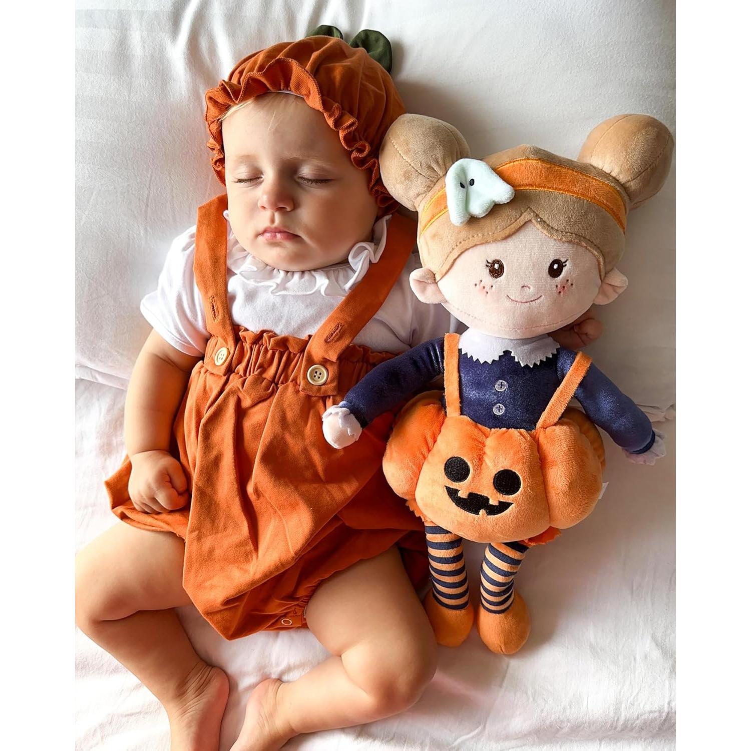 Muñeca de Trapo Suave LeyaDoll 40 cm Niña Calabaza