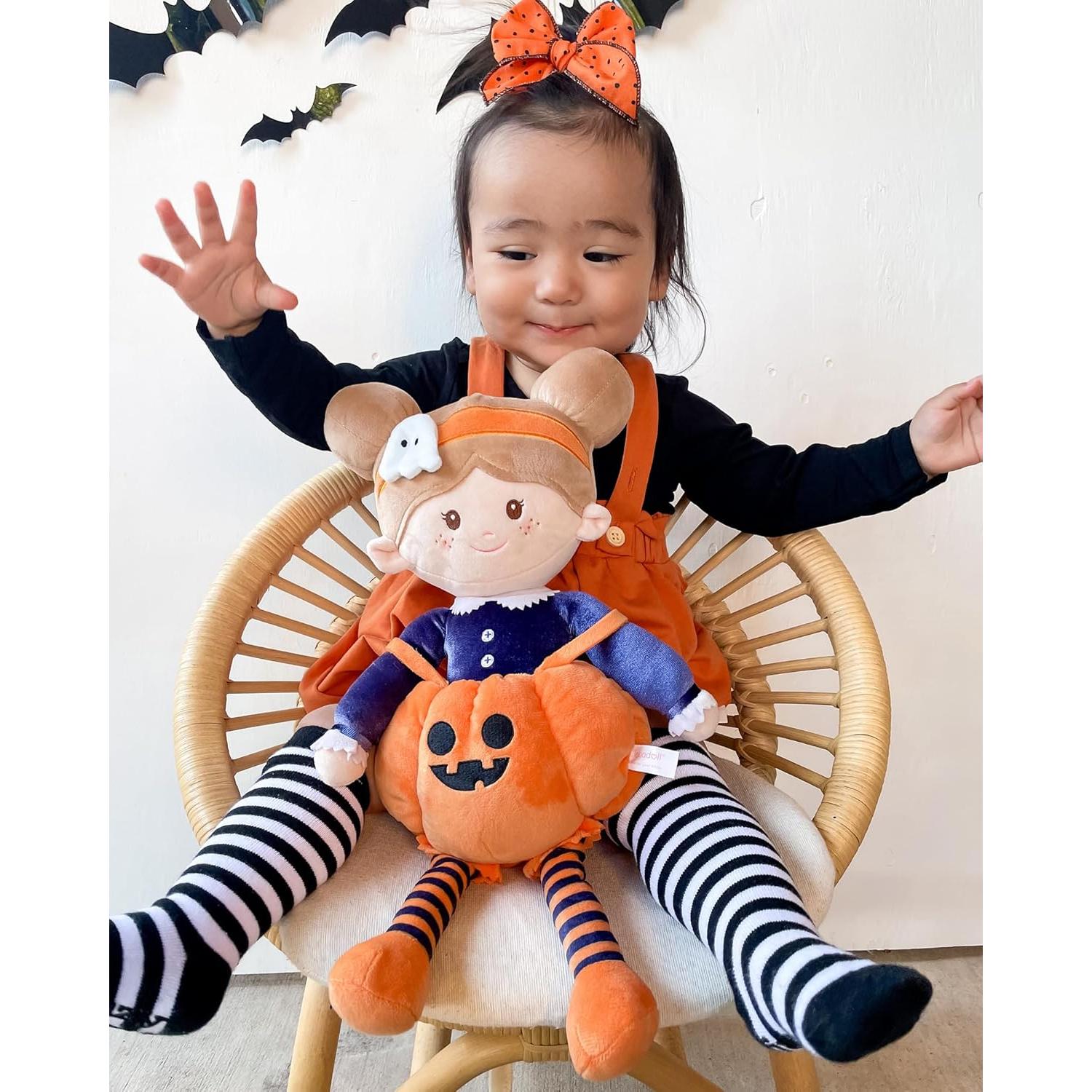 Muñeca de Trapo Suave LeyaDoll 40 cm Niña Calabaza