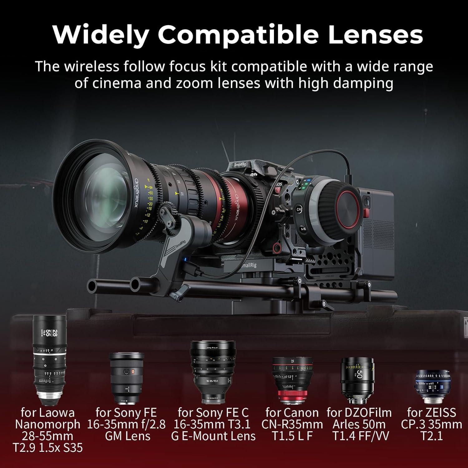 Kit de Enfoque Inalámbrico SmallRig 4296 con Controlador y Motor