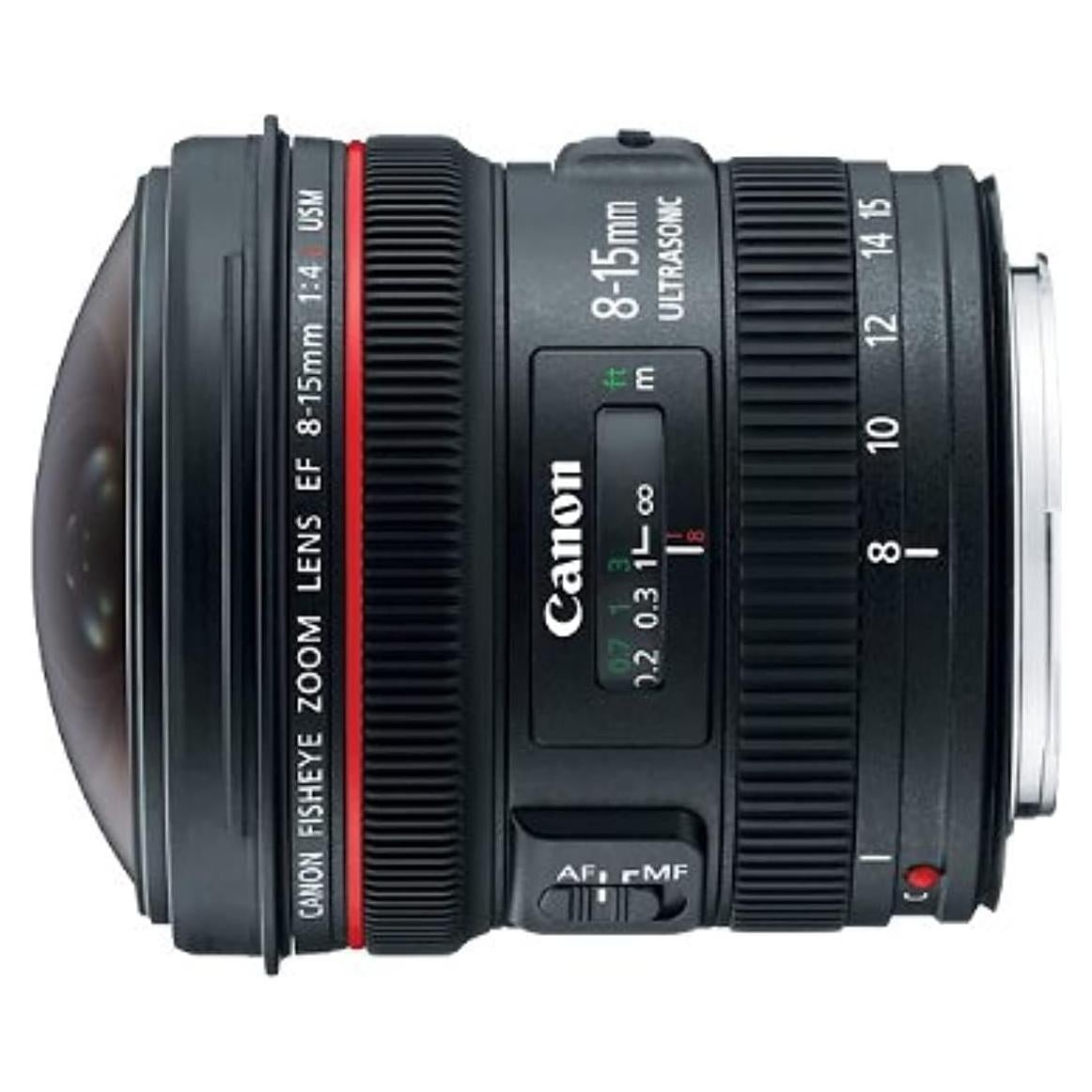Lente Canon EF 8-15mm f/4L Ojo de Pez USM para SLR