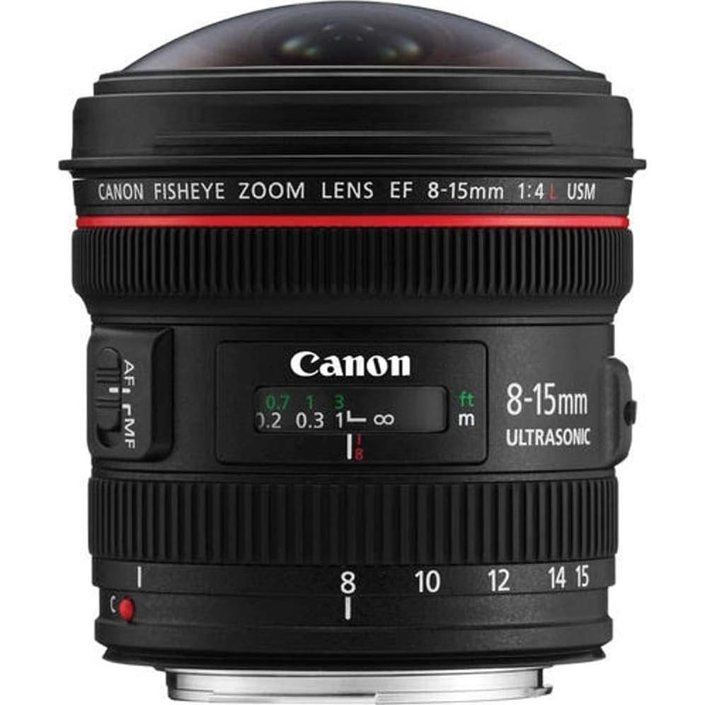 Lente Canon EF 8-15mm f/4L Ojo de Pez USM para SLR