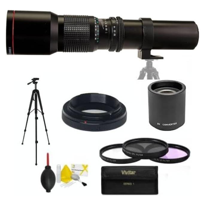 Lente Telephoto Zoom 500mm/1000mm para Canon EOS Rebel T100