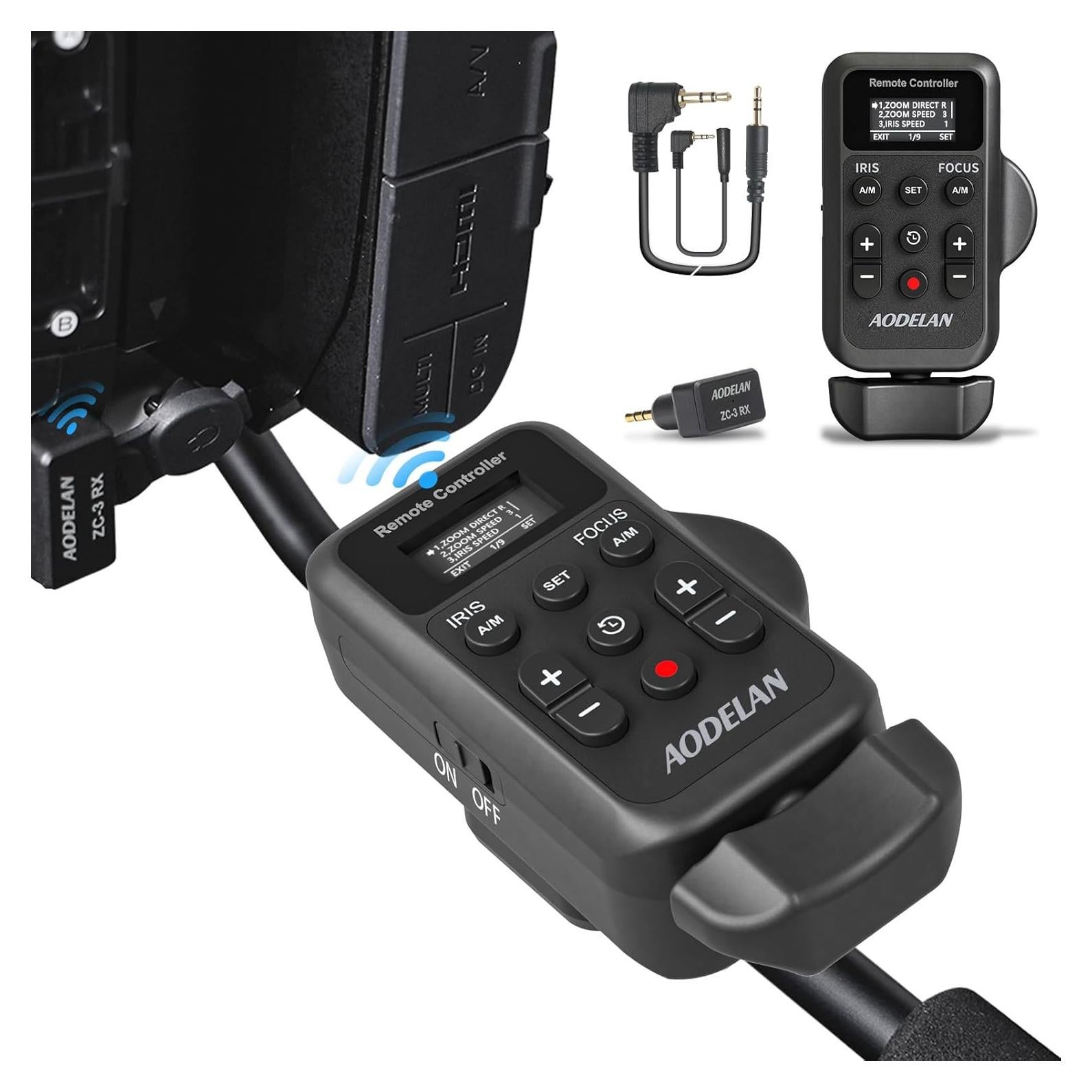 Control Remoto Inalámbrico AODELAN para Videocámaras Canon y Sony