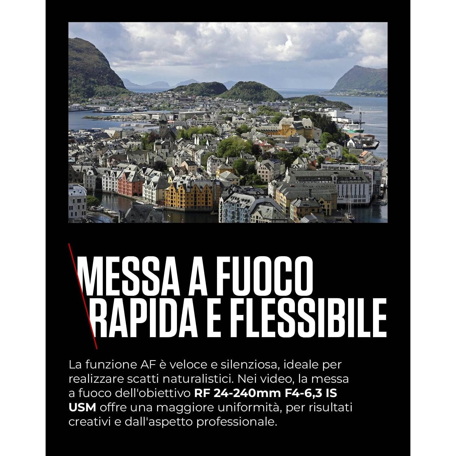 Lente Canon RF 24-240mm F4-6.3 IS USM para cámaras EOS R