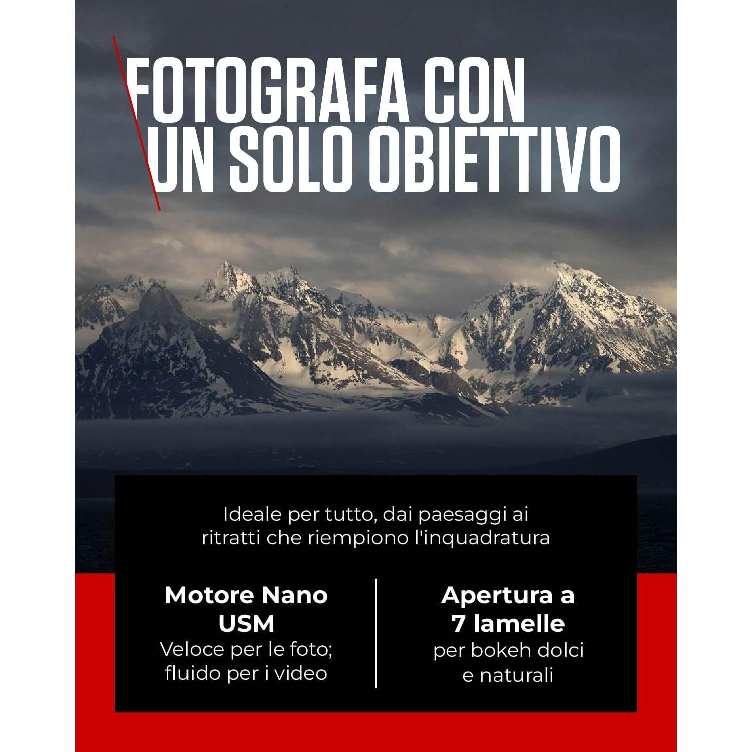 Lente Canon RF 24-240mm F4-6.3 IS USM para cámaras EOS R