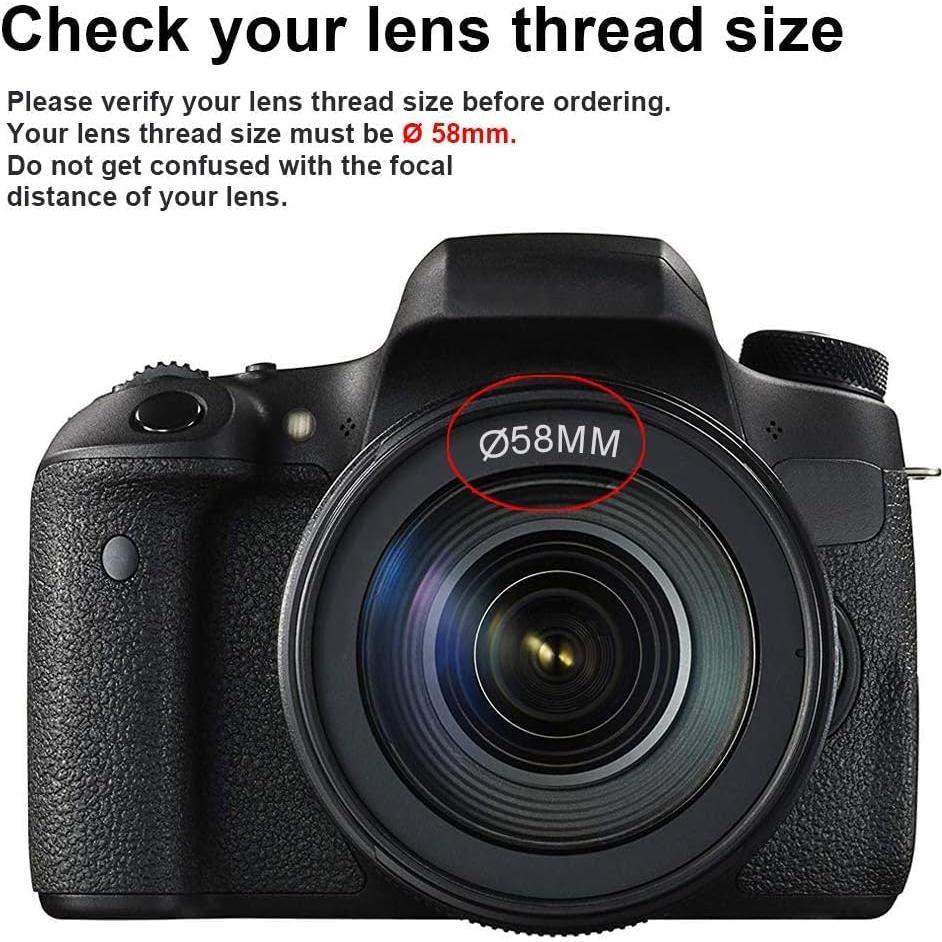 Lente Telephoto 58mm 2.2X OPTURA HD para Canon EOS