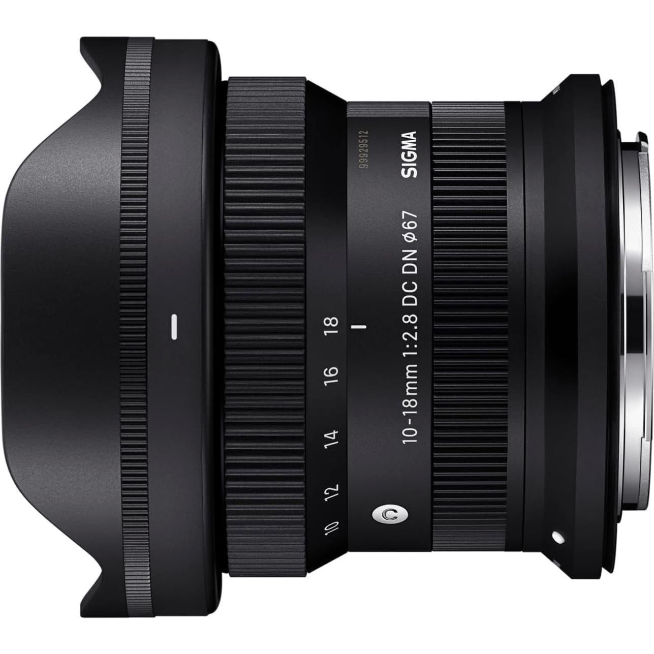 Lente Sigma 10-18mm F2.8 DC DN APS-C para Canon RF-Mount