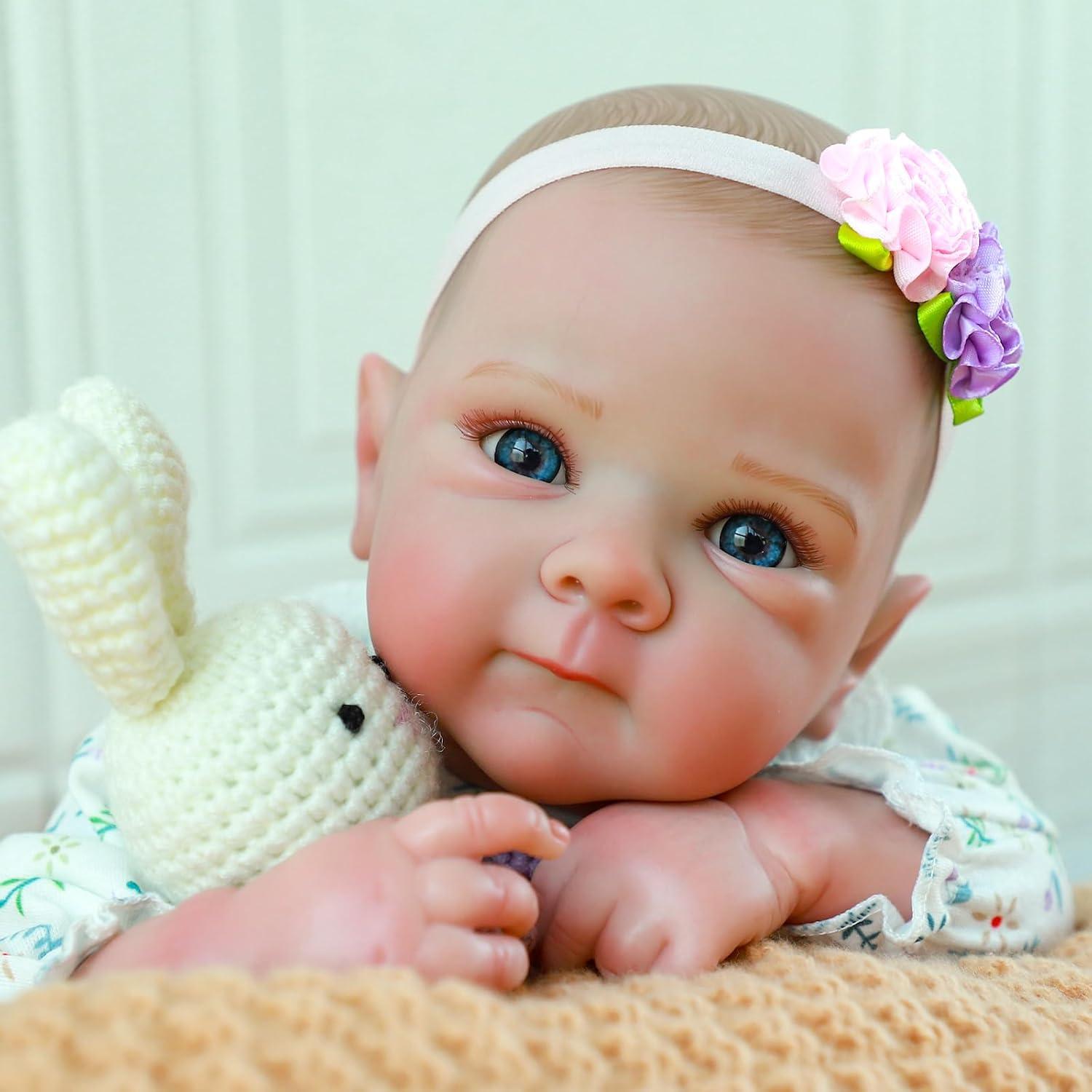 Muñeca de bebé renacida WOOROY 50.8 cm silicona realista