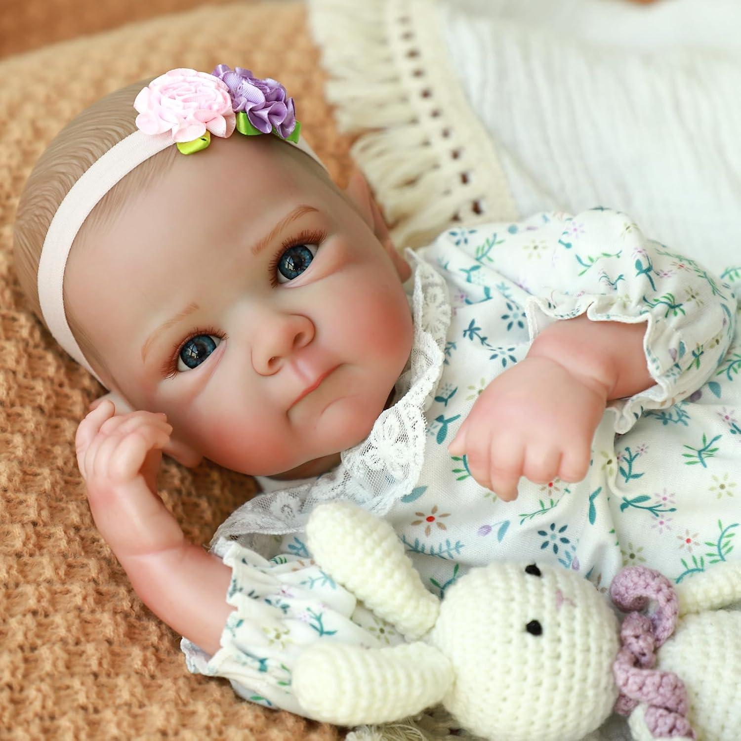 Muñeca de bebé renacida WOOROY 50.8 cm silicona realista