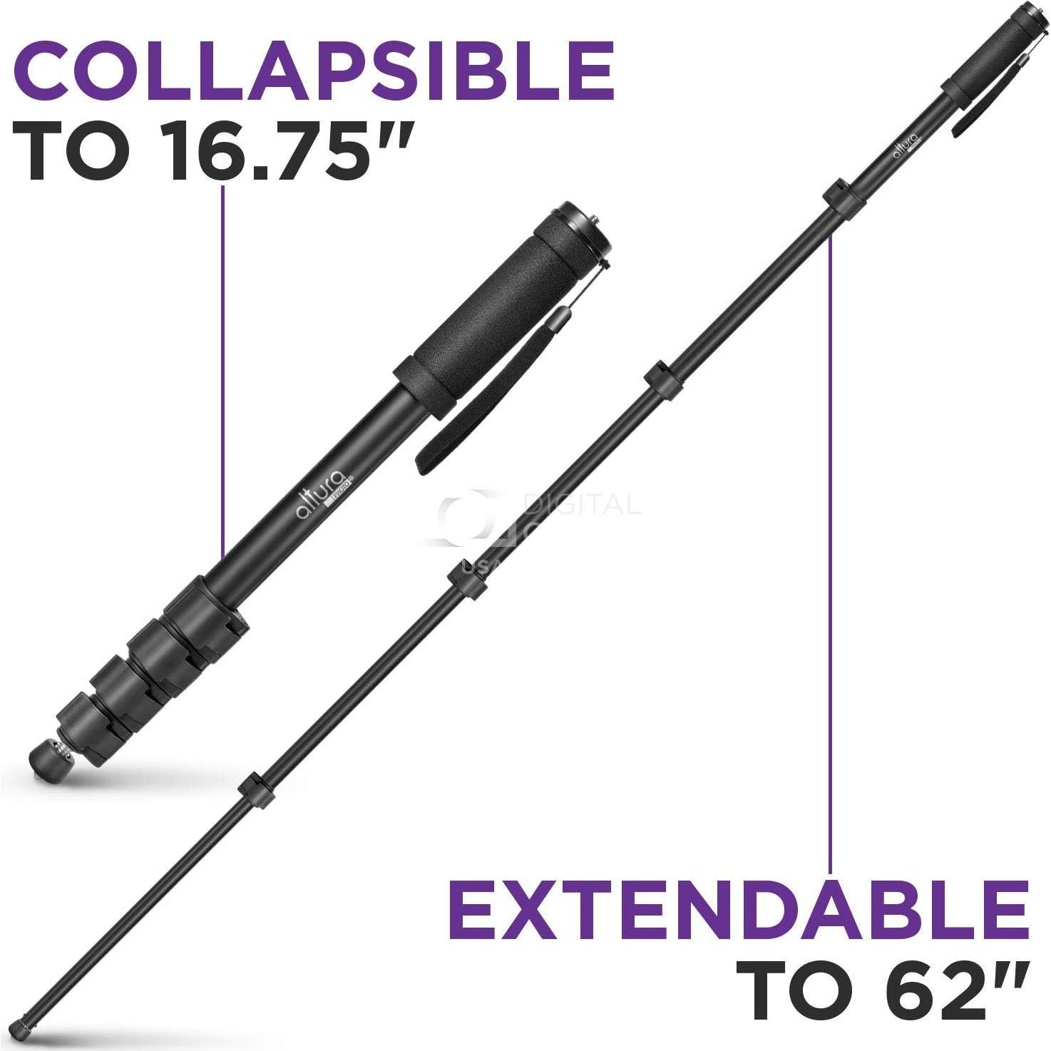 Monopod Altura Photo 157.48 cm para cámaras DSLR y sin espejo