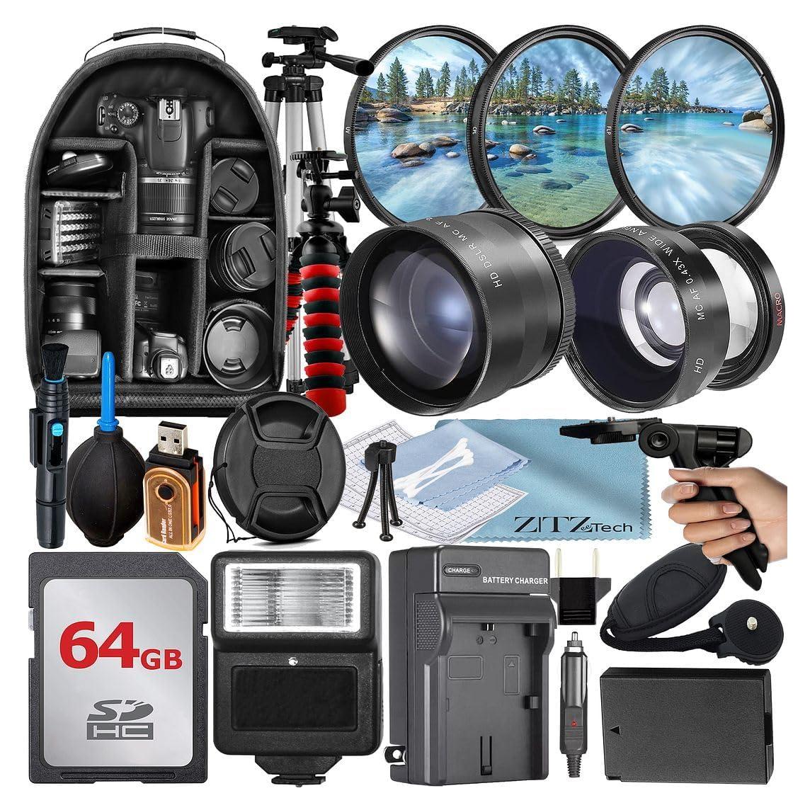 Paquete de Accesorios 49mm ZeeTech para Canon EOS R50 R100 M5 M6