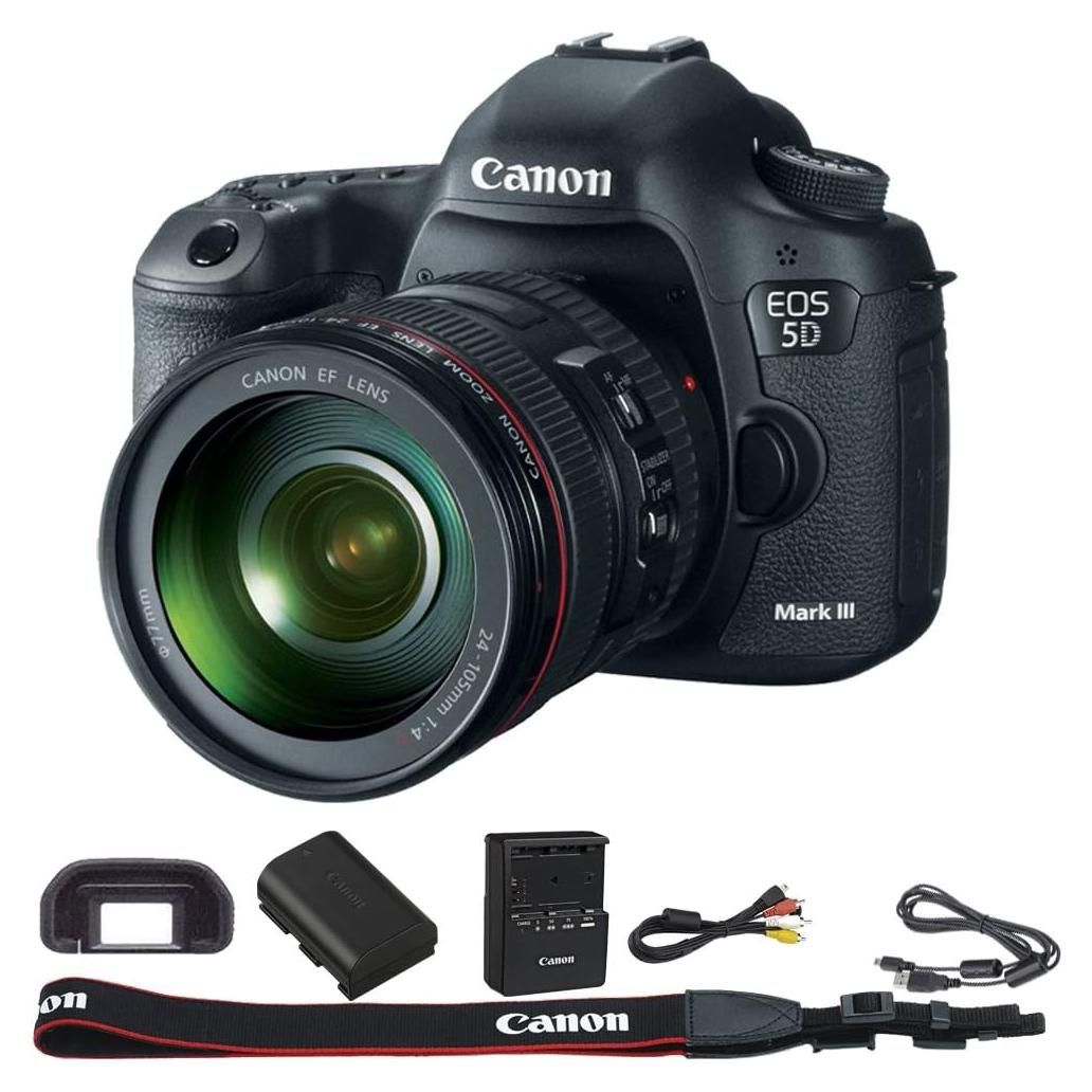Cámara Digital SLR Canon EOS 5D Mark III 22.3MP con Lente 24-105mm