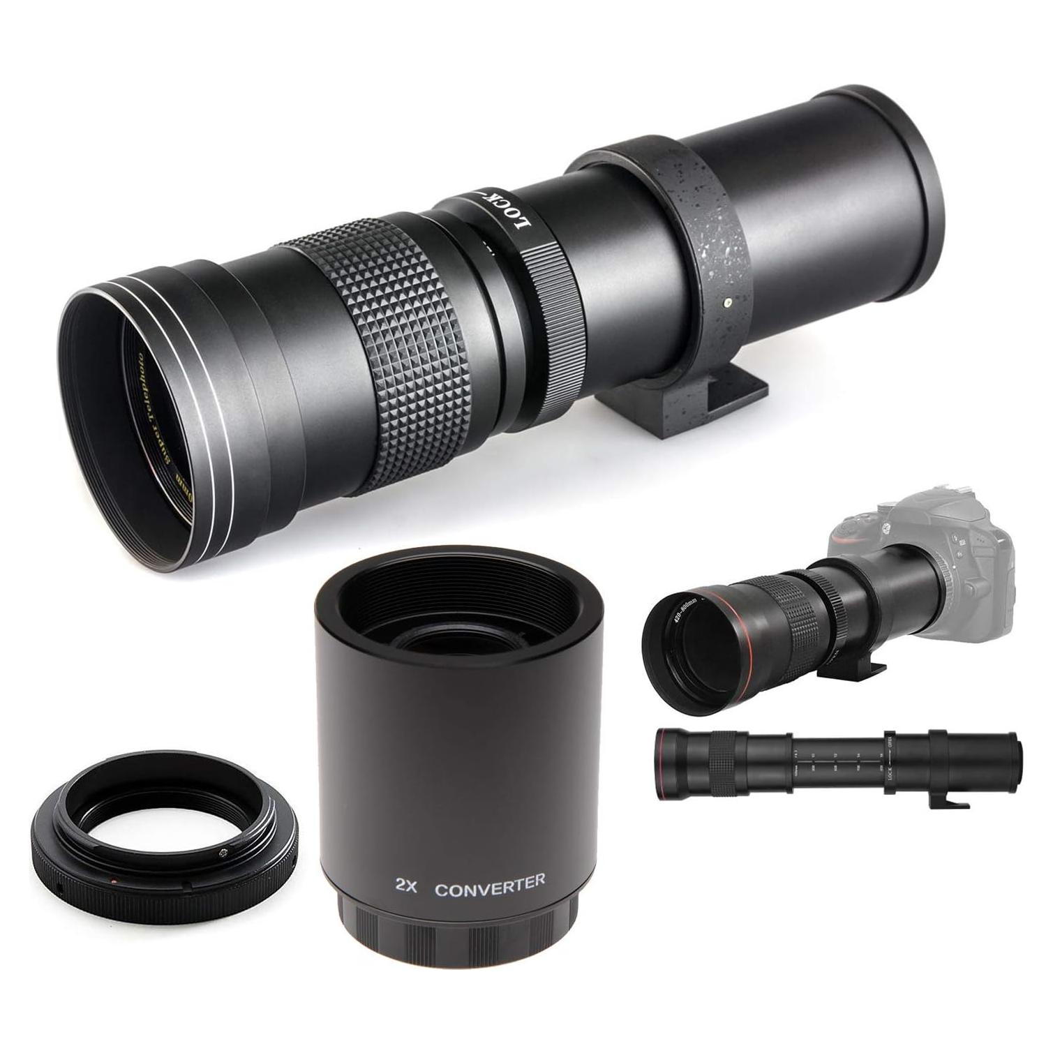 Lente Telefoto Manual 420-800mm f/8-16 para Nikon DSLR