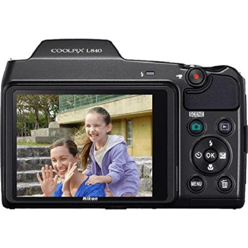 Cámara Digital Nikon COOLPIX L840 16MP Zoom 38x Wi-Fi Negro Renovada
