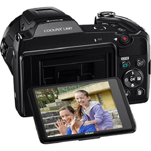 Cámara Digital Nikon COOLPIX L840 16MP Zoom 38x Wi-Fi Negro Renovada