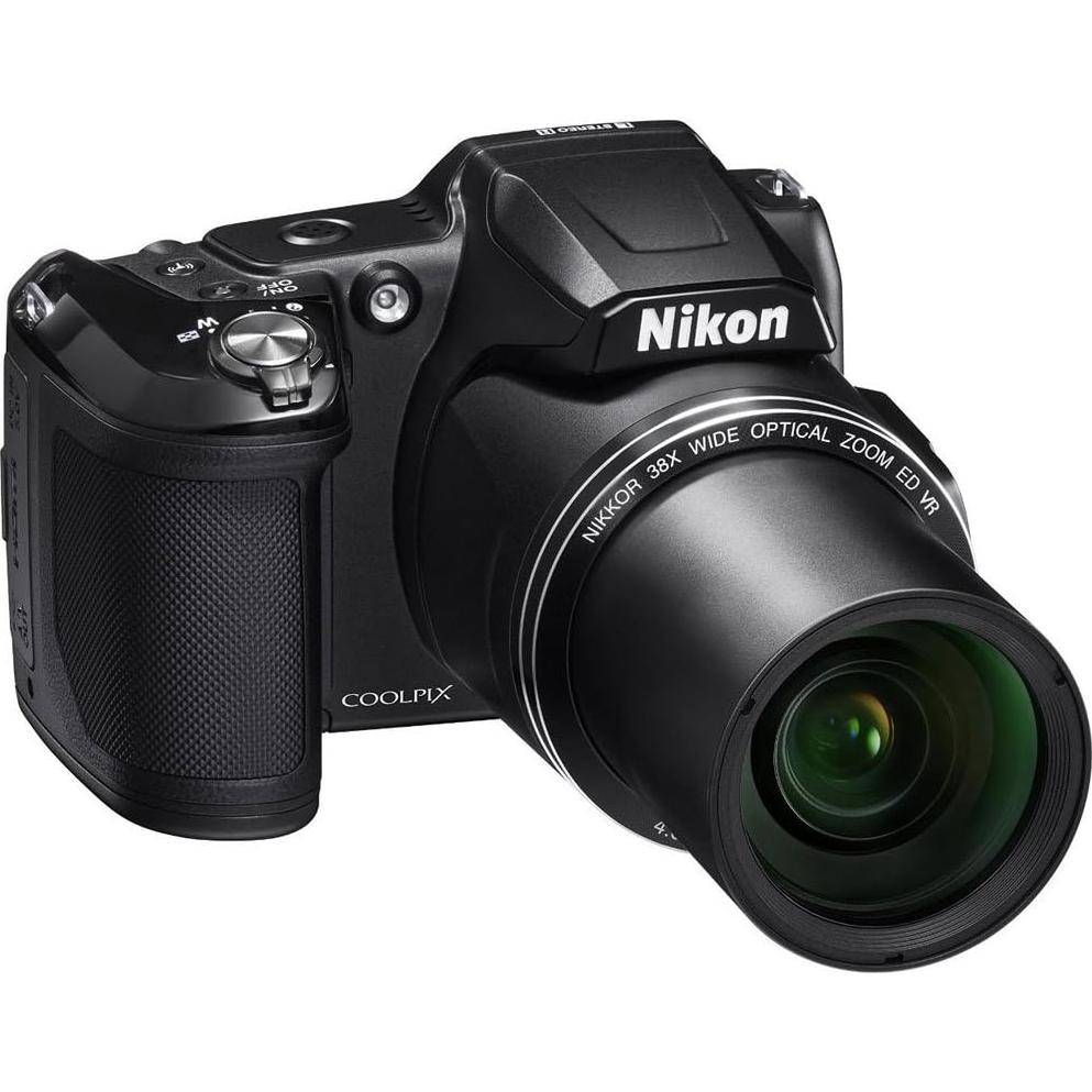 Cámara Digital Nikon COOLPIX L840 16MP Zoom 38x Wi-Fi Negro Renovada
