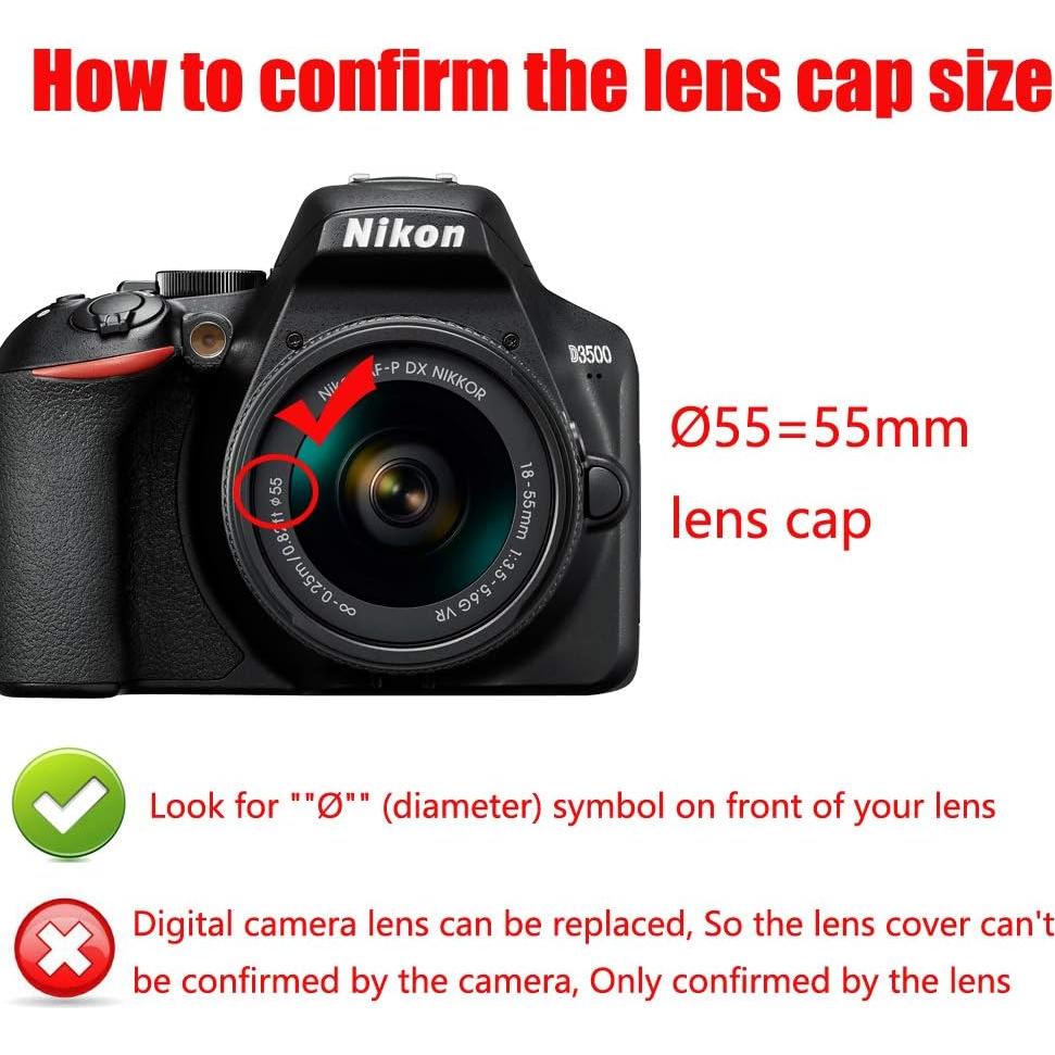 Capucha de lente Nikon D3500 D7500 18-55mm Reemplazo HB-N106