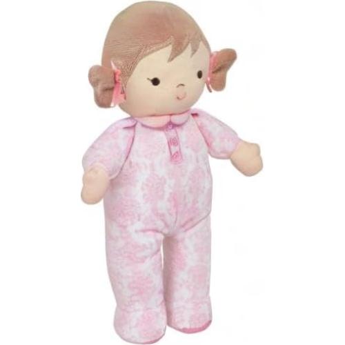 Muñeca de Peluche Brigitte 27,94 cm con Sonajero Rosa