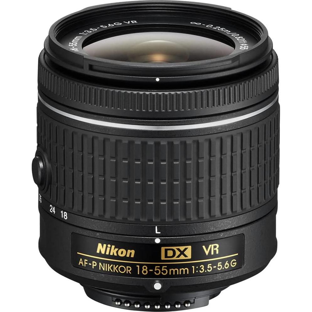 Lente Zoom Nikon AF-P DX NIKKOR 18-55mm f/3.5-5.6G VR + Kit de Filtros