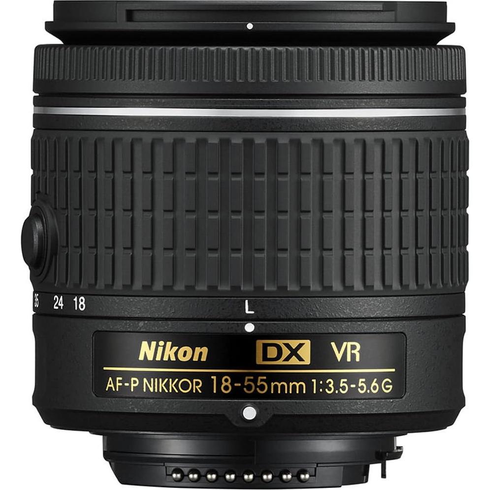 Lente Zoom Nikon AF-P DX NIKKOR 18-55mm f/3.5-5.6G VR + Kit de Filtros