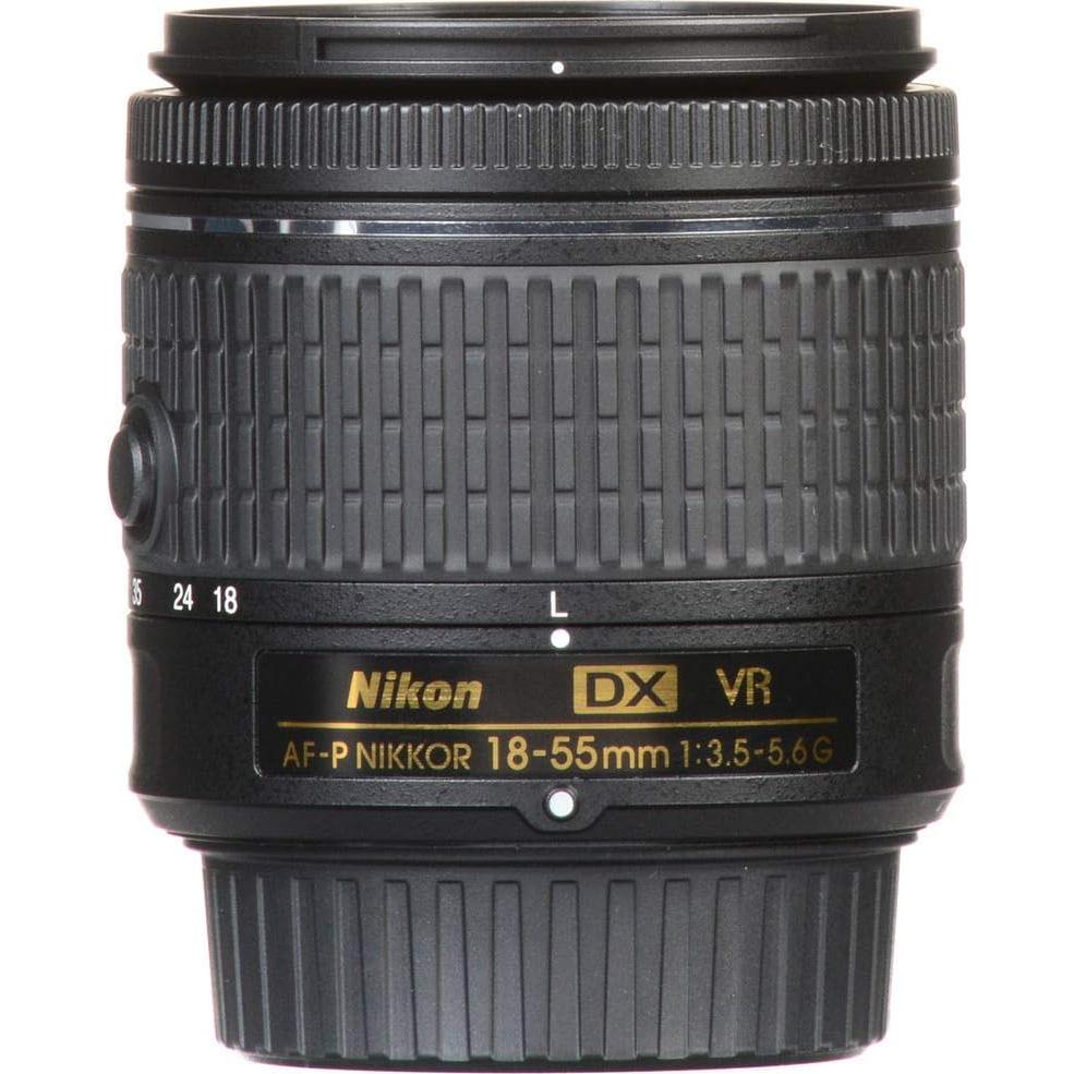 Lente Zoom Nikon AF-P DX NIKKOR 18-55mm f/3.5-5.6G VR + Kit de Filtros