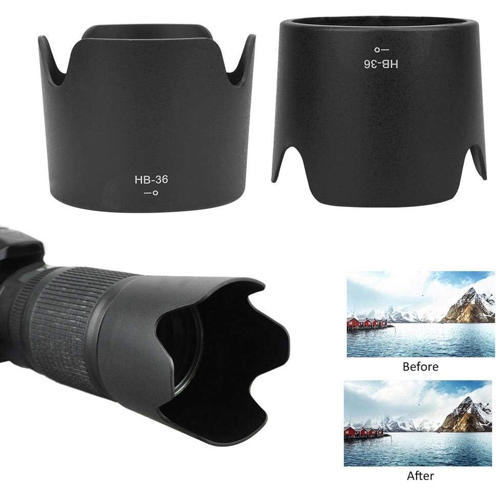 Capucha de lente para Nikon AF-S VR 70-300mm - Plástico