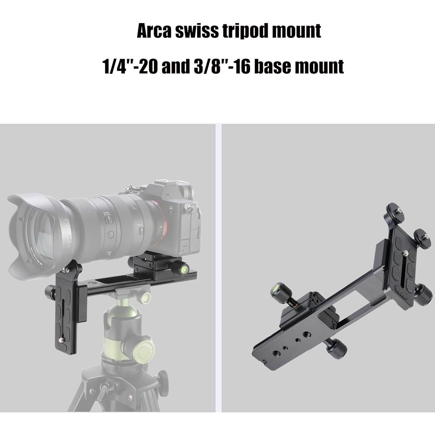 Placa de Liberación Rápida FOTGA NJ078 para Lente Telefoto 10kg