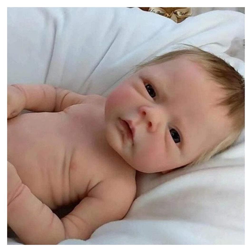 Muñeca de bebé renacido AFEWD 45.72 cm realista con accesorios
