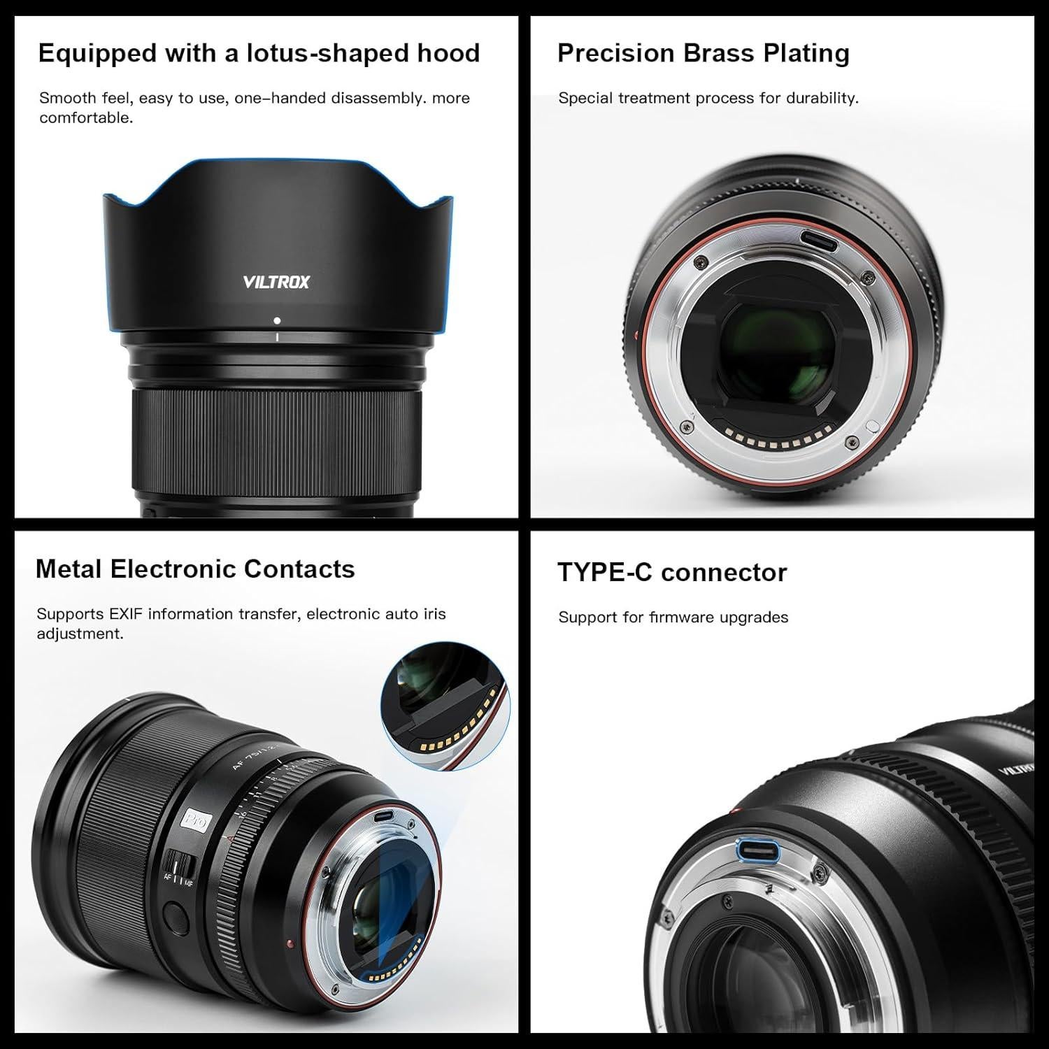 Lente VILTROX 75mm f/1.2 AF para Nikon Z - Gran Apertura