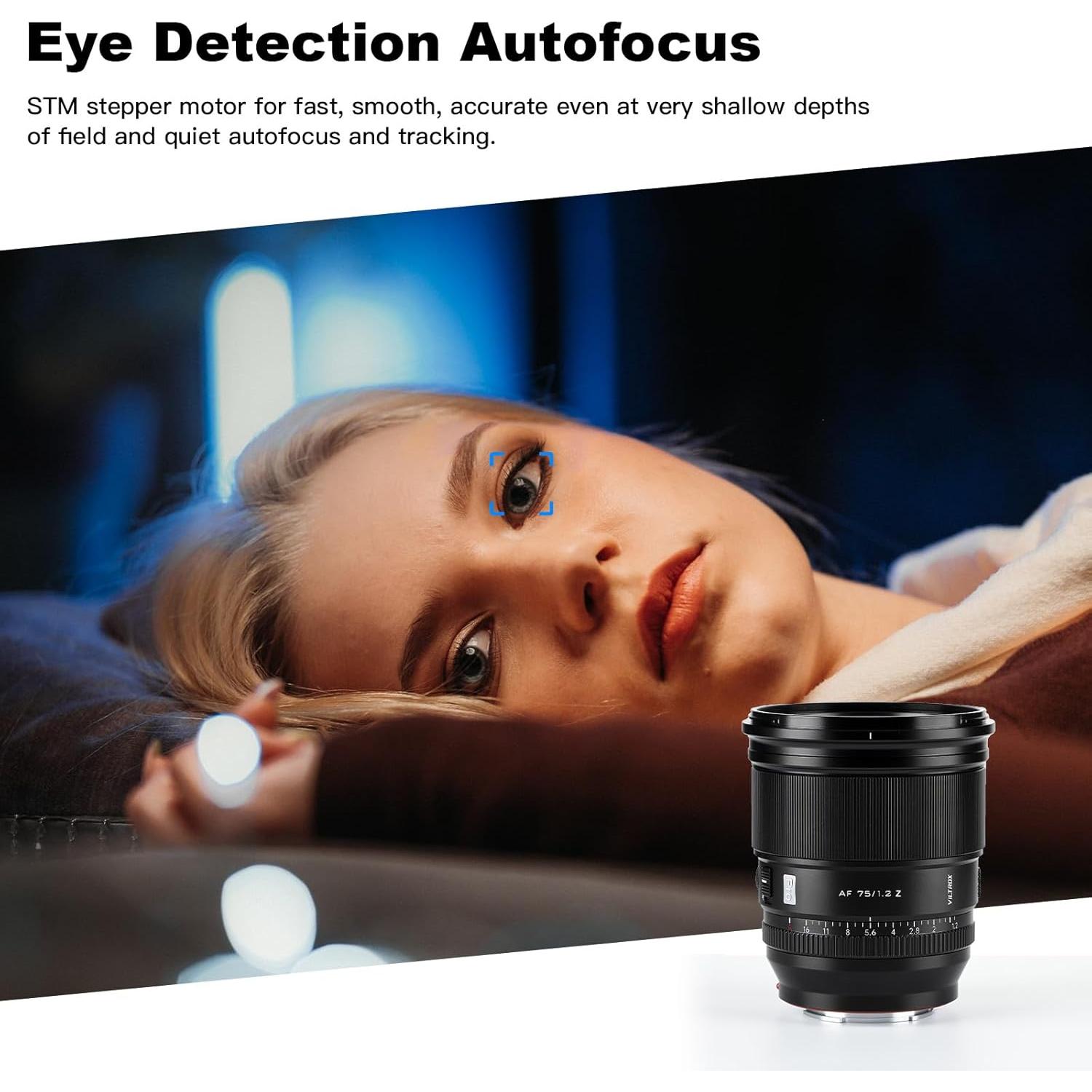 Lente VILTROX 75mm f/1.2 AF para Nikon Z - Gran Apertura