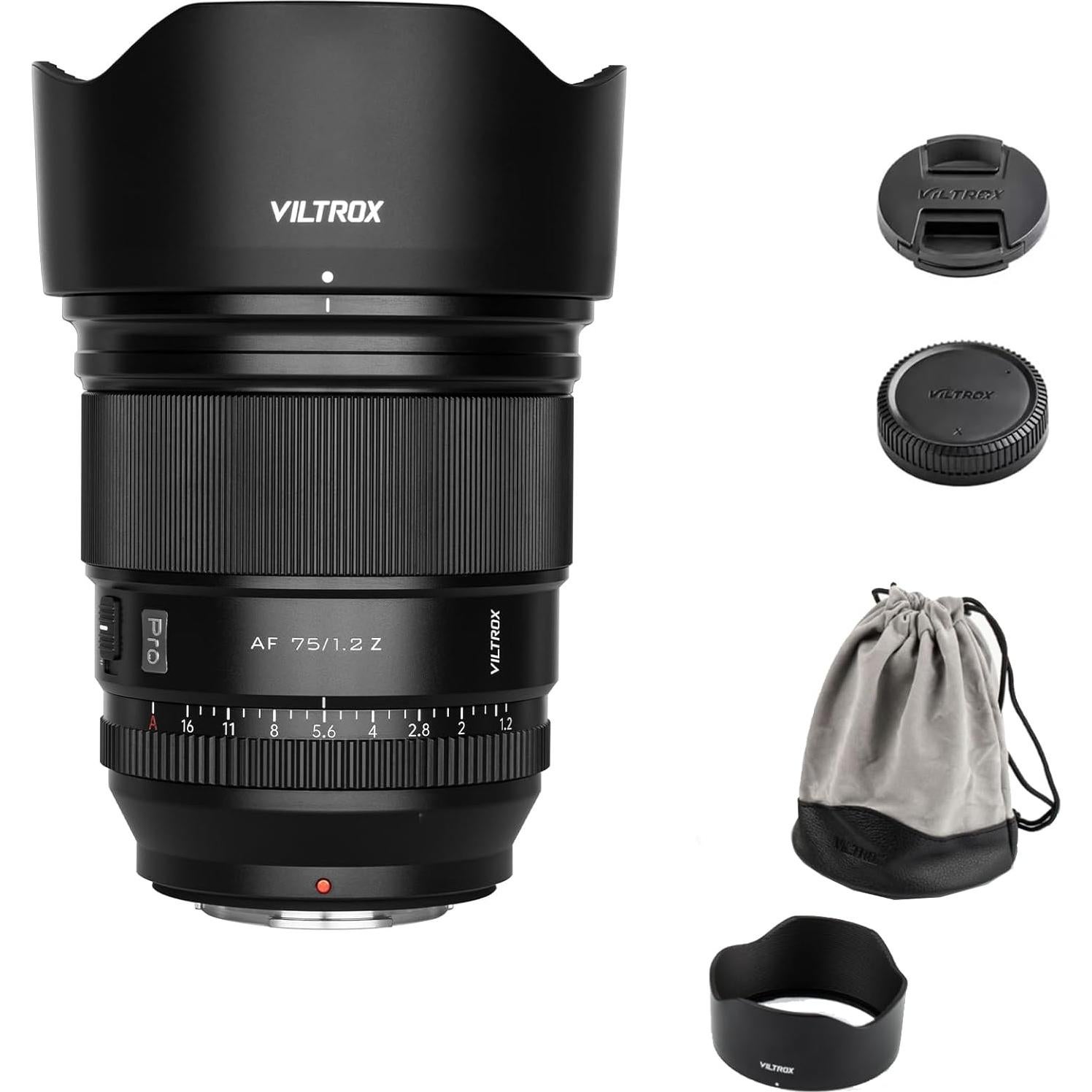 Lente VILTROX 75mm f/1.2 AF para Nikon Z - Gran Apertura