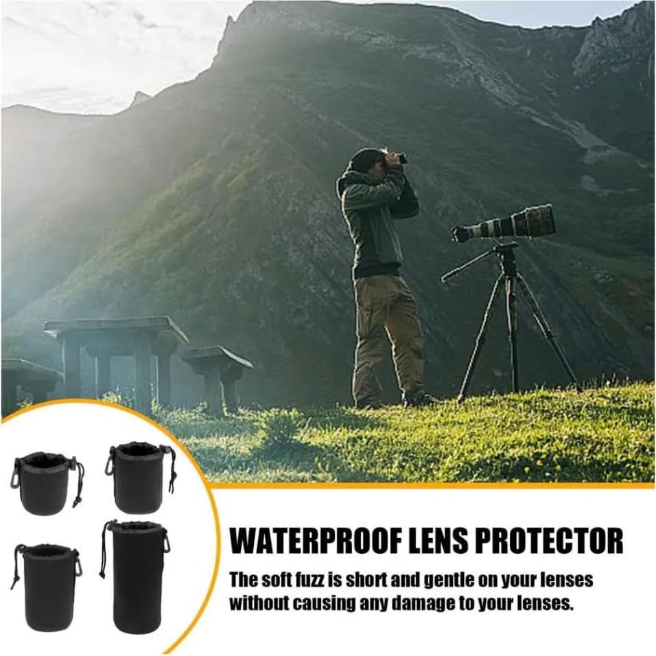 Funda de Lente de Neopreno Grande Tronixpro LP para DSLR