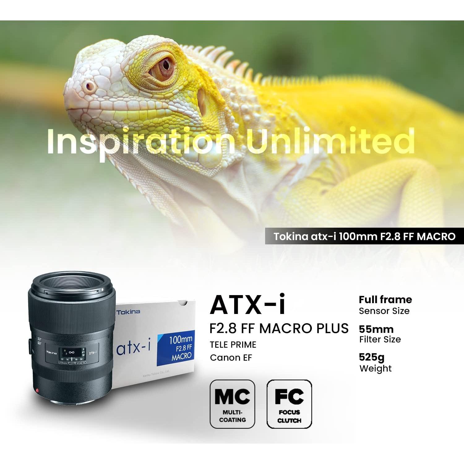 Lente Macro Tokina ATX-i 100mm F2.8 FF Montura Canon EF