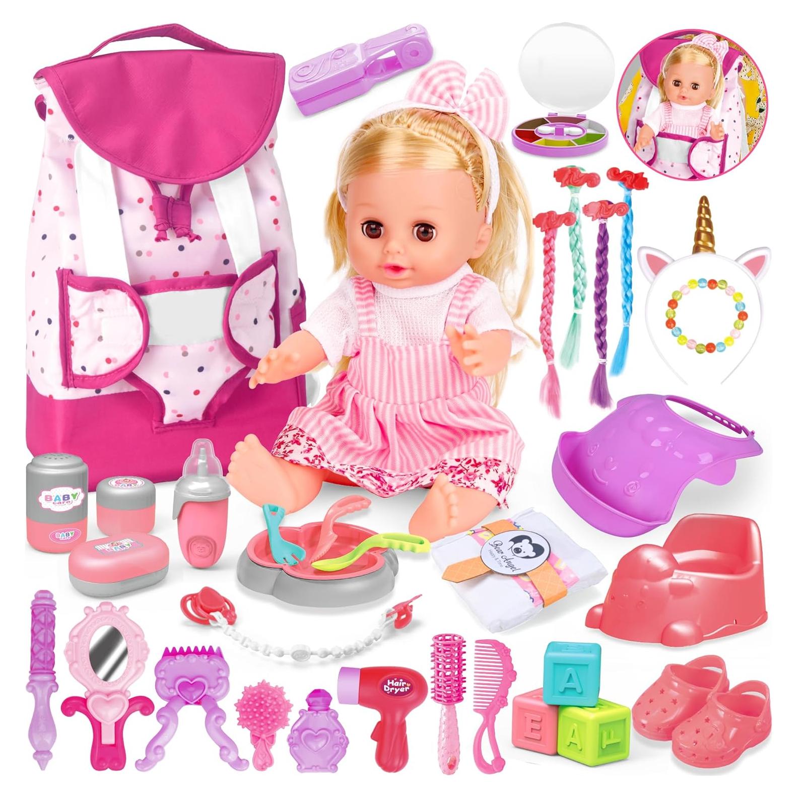 Juego de Muñecas PROOU 36PCS Cuidado Bebé 35,56 cm