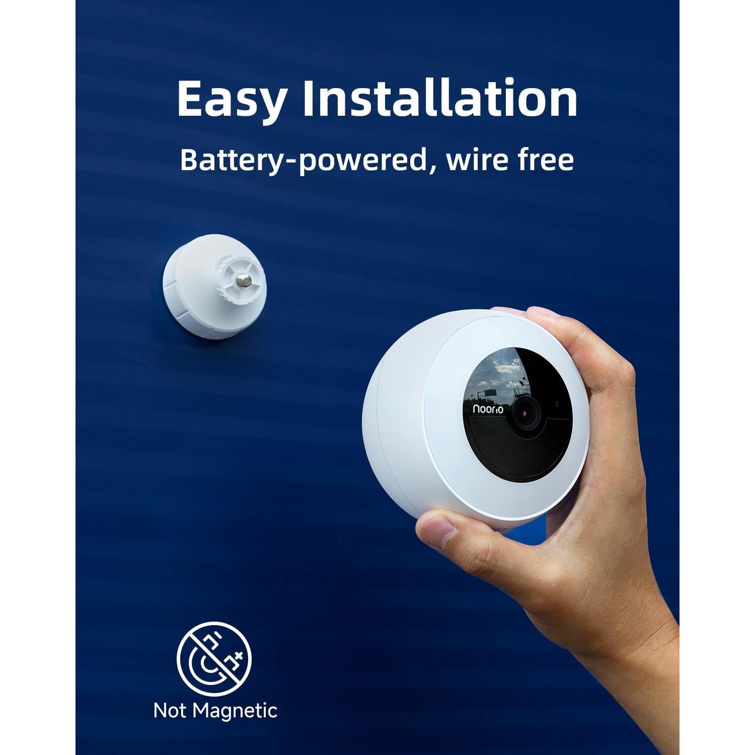 Cámara de Seguridad Inalámbrica Noorio B310 2K Solar 16GB