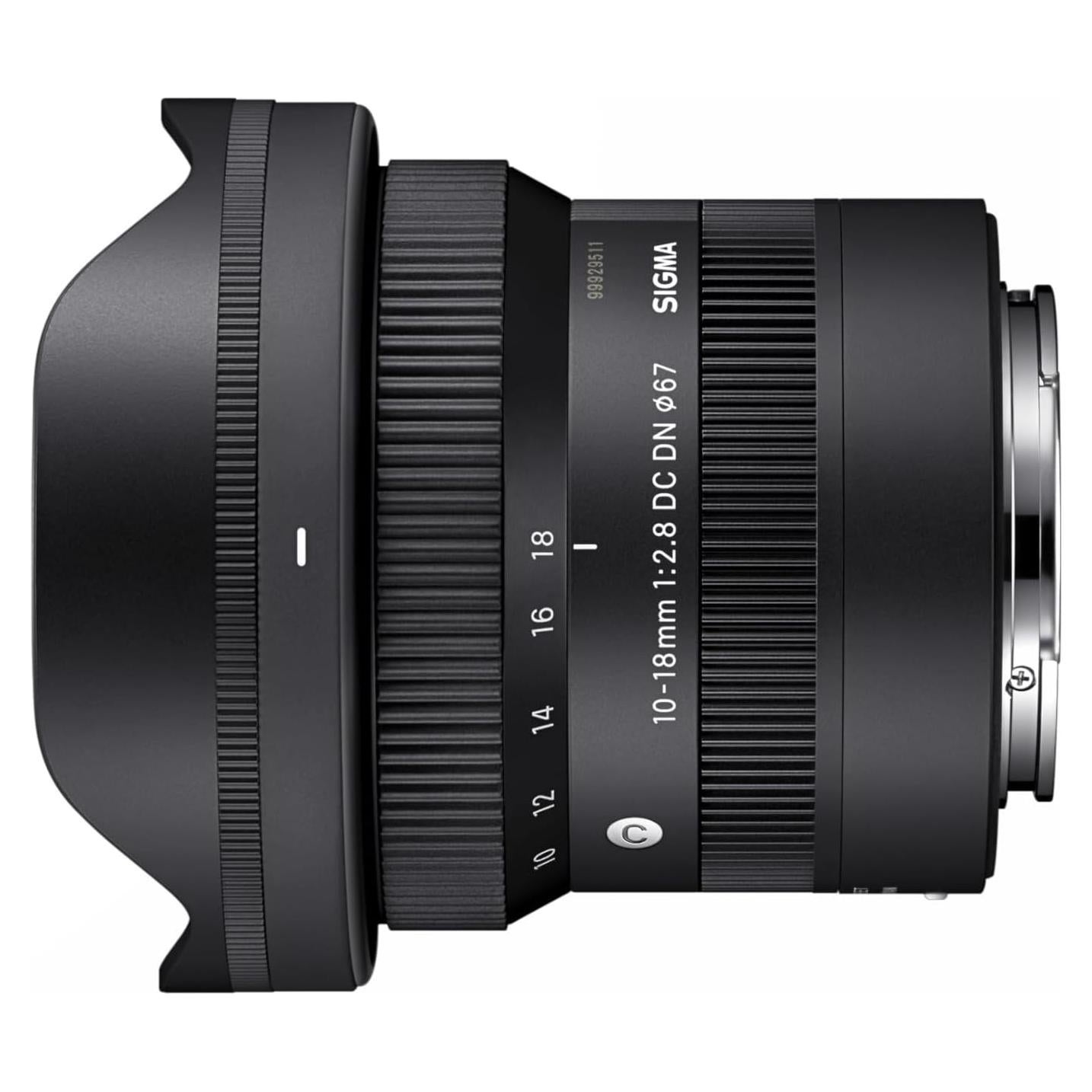 Lente Sigma 10-18mm F2.8 DC DN para montura E de Sony