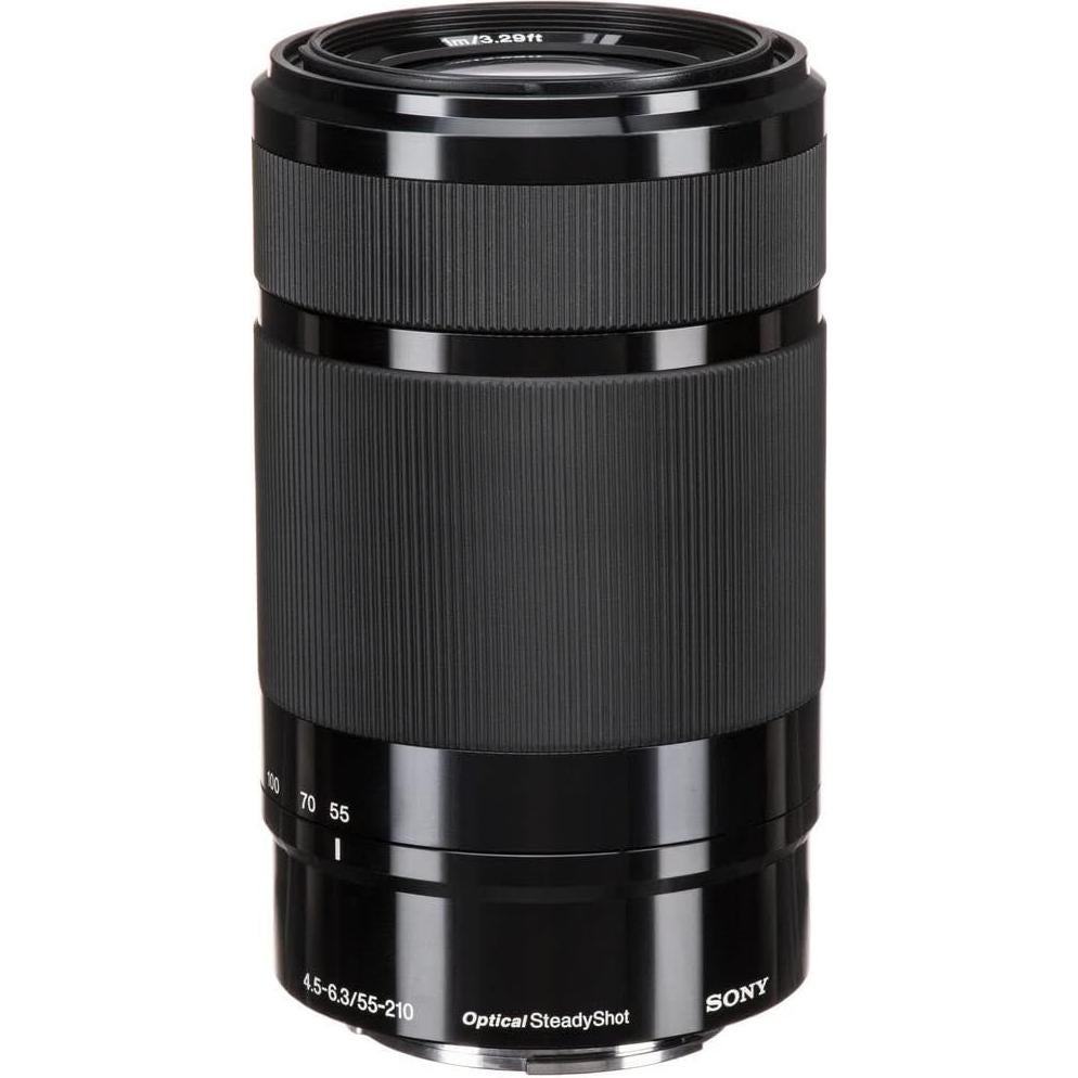 Lente Zoom Telefoto Sony E 55-210mm f/4.5-6.3 OSS + Kit