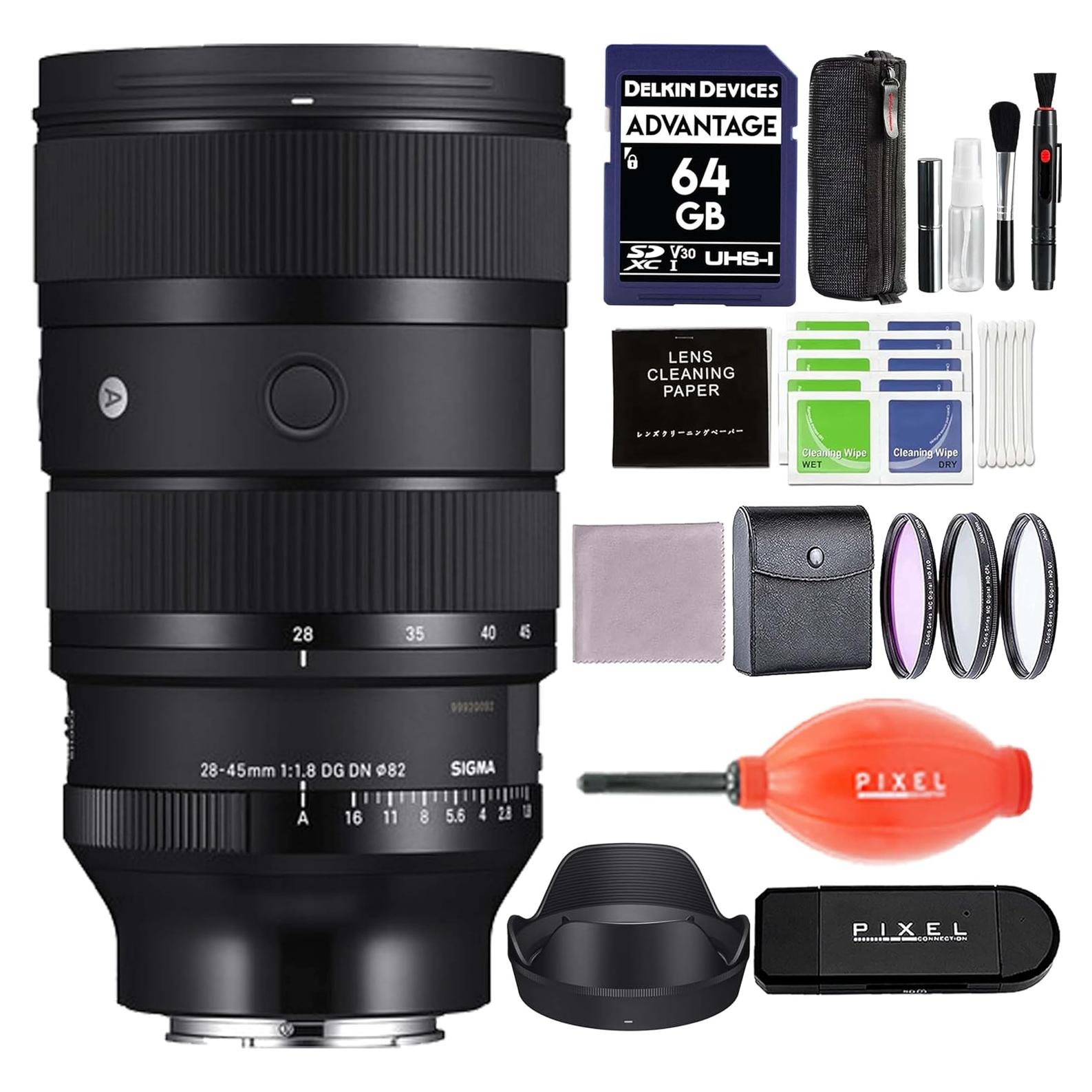 Lente Sigma 28-45mm f/1.8 DG DN Art para Sony E - Accesorios