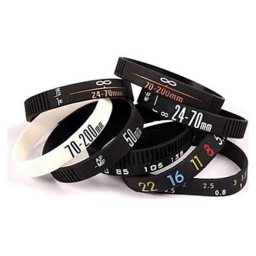 Juego de Pulseras para Fotógrafos DSLRKIT - 7 Anillos de Lente