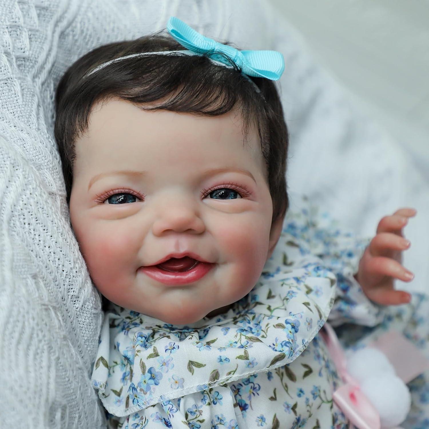 Muñeca bebé renacida KSBD 45.72 cm con accesorios